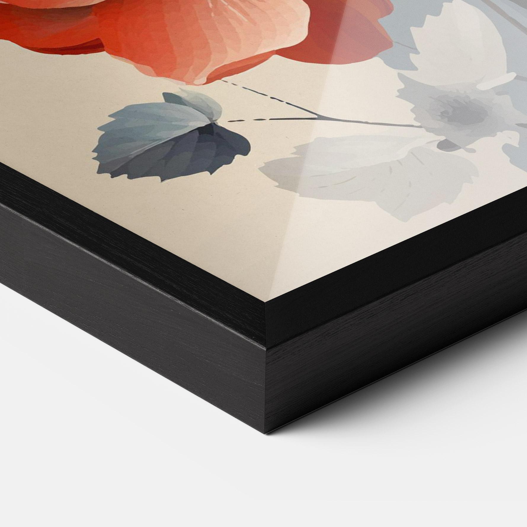 Poster Înrămat Cream Flower Nature mockup 3