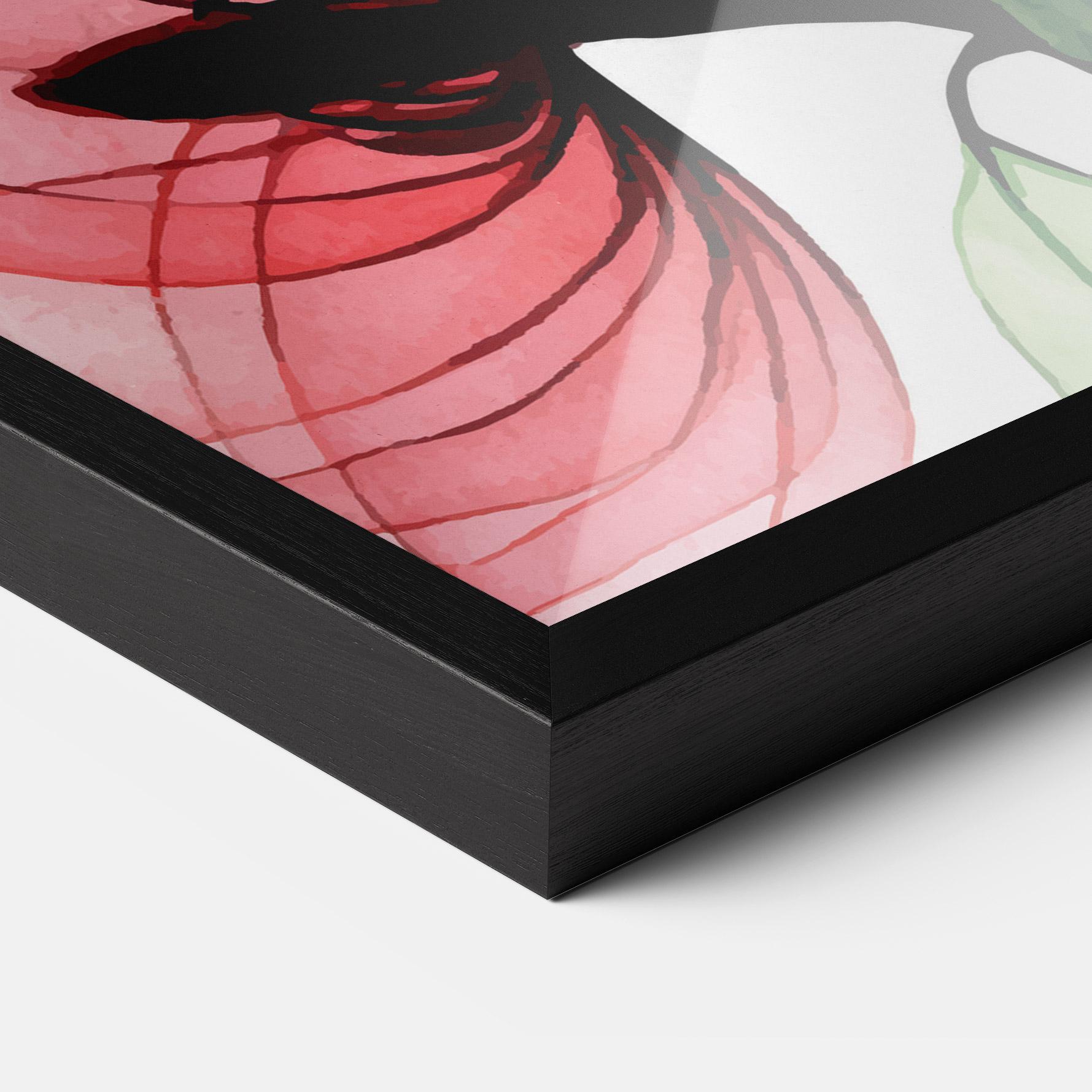 Poster Înrămat Pink Green Nature mockup 3