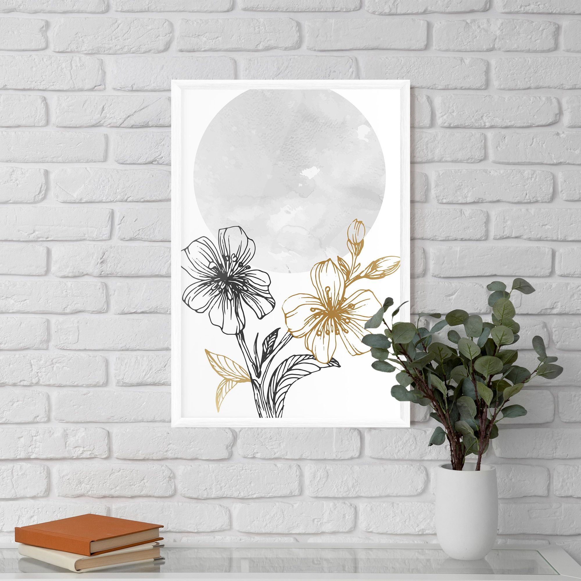 Grey Moon Flowers mockup 5