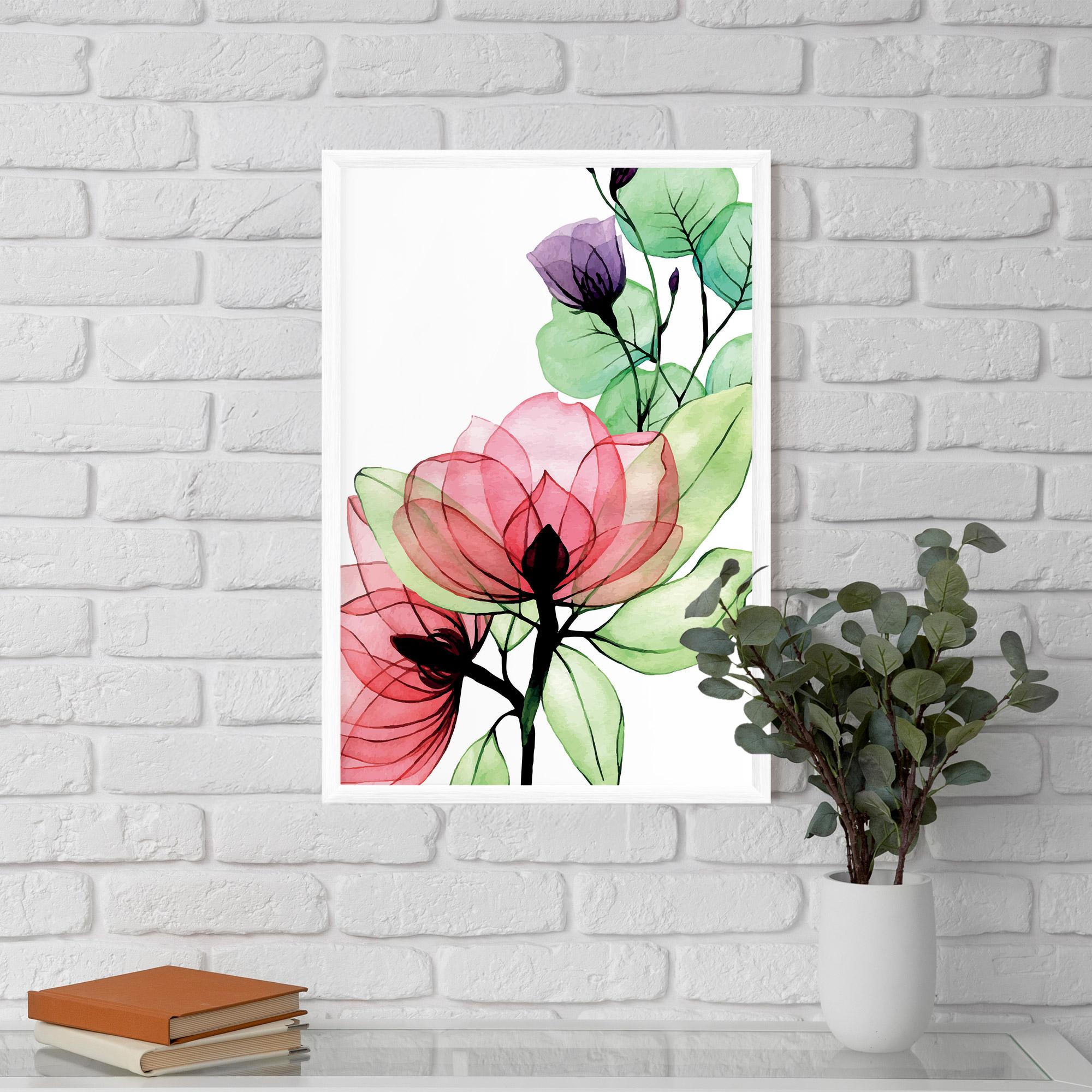 Poster Înrămat Pink Green Nature mockup 5