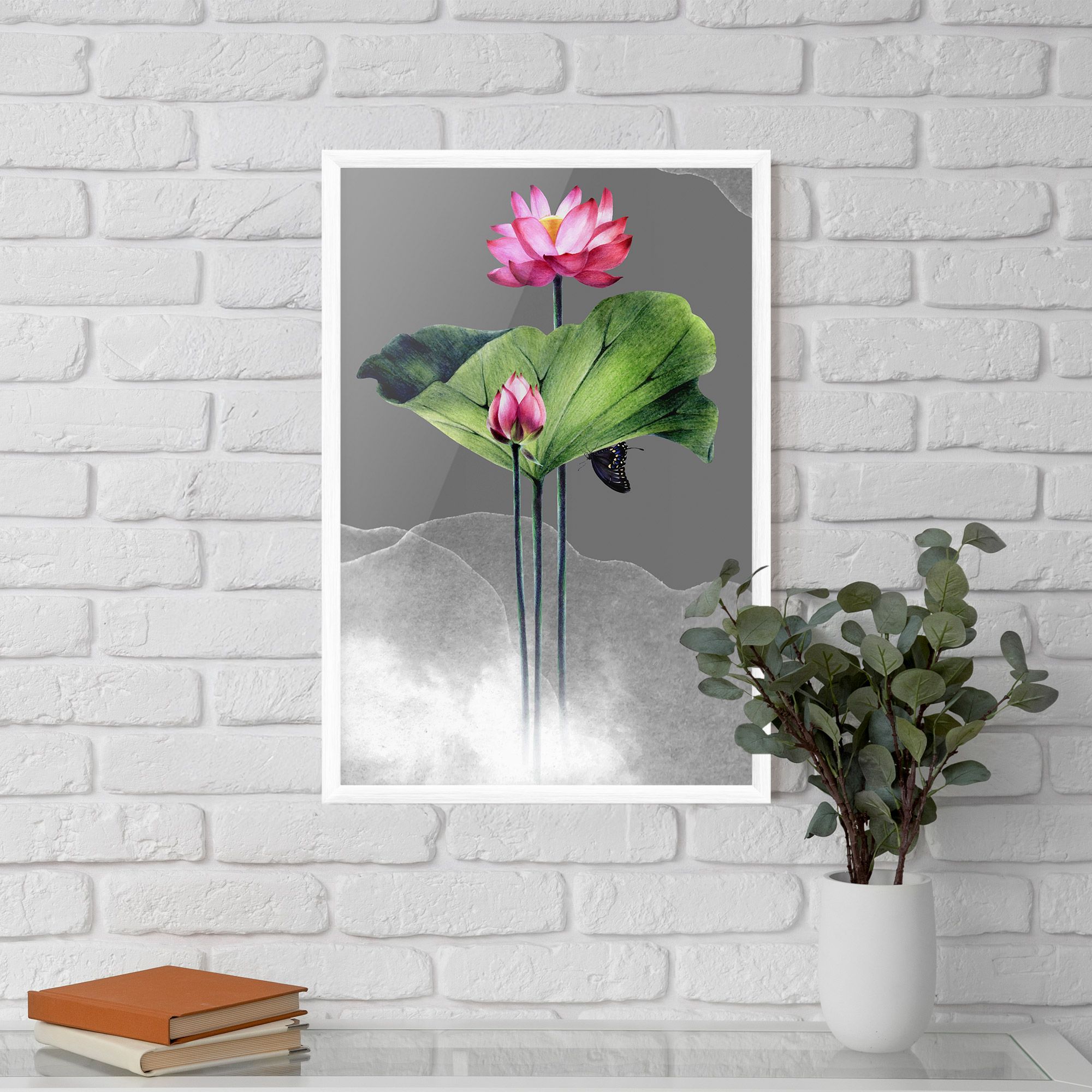 Pink Lotus Art mockup 5