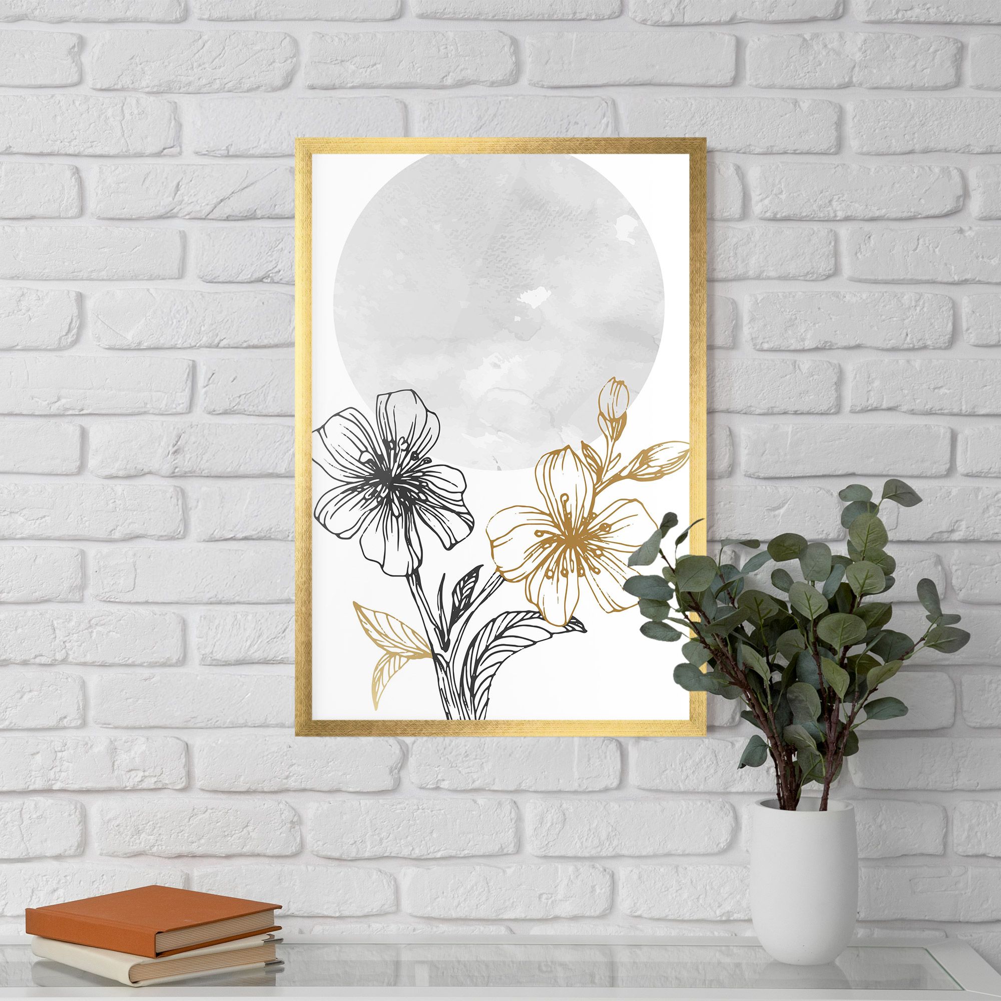 Grey Moon Flowers mockup 5