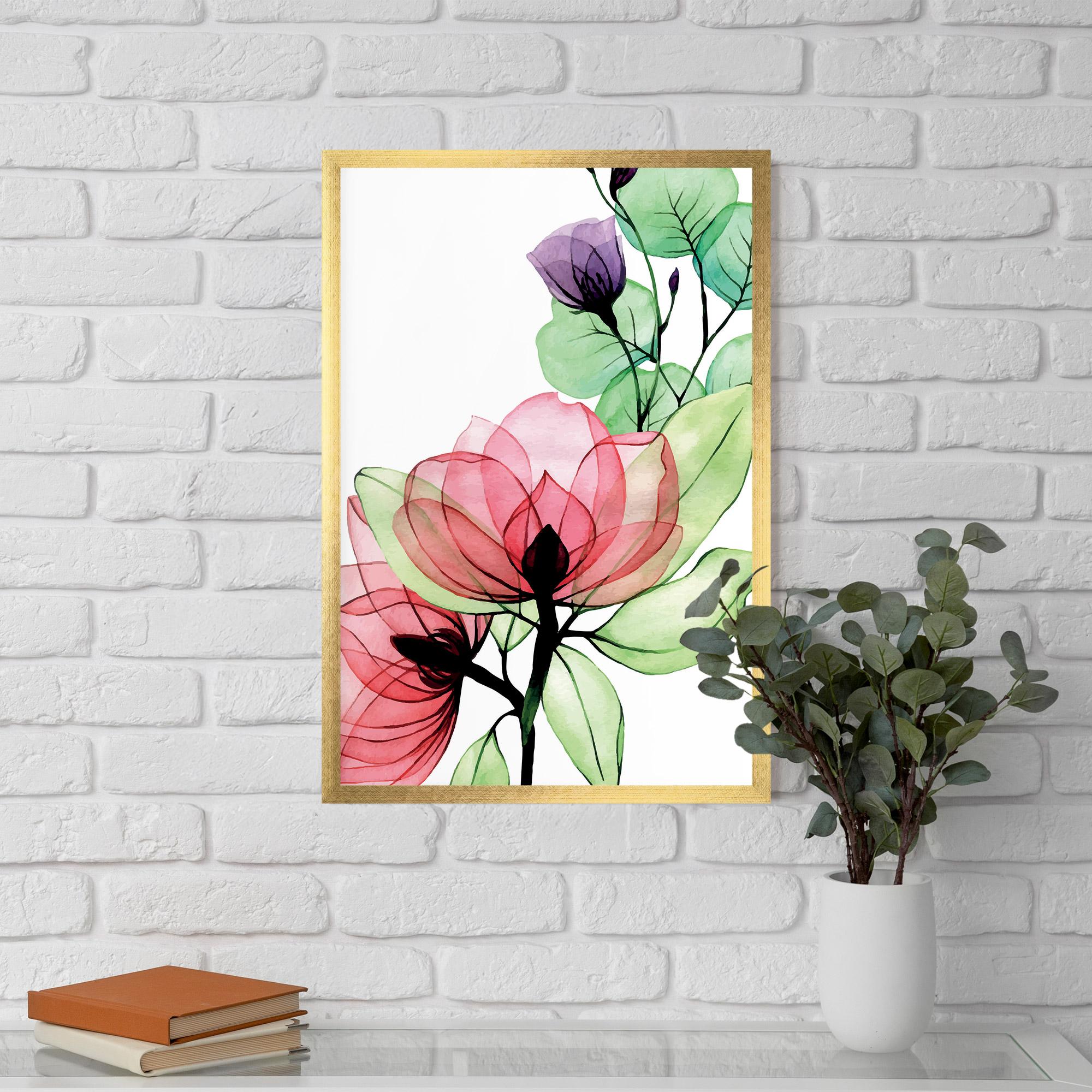 Poster Înrămat Pink Green Nature mockup 5