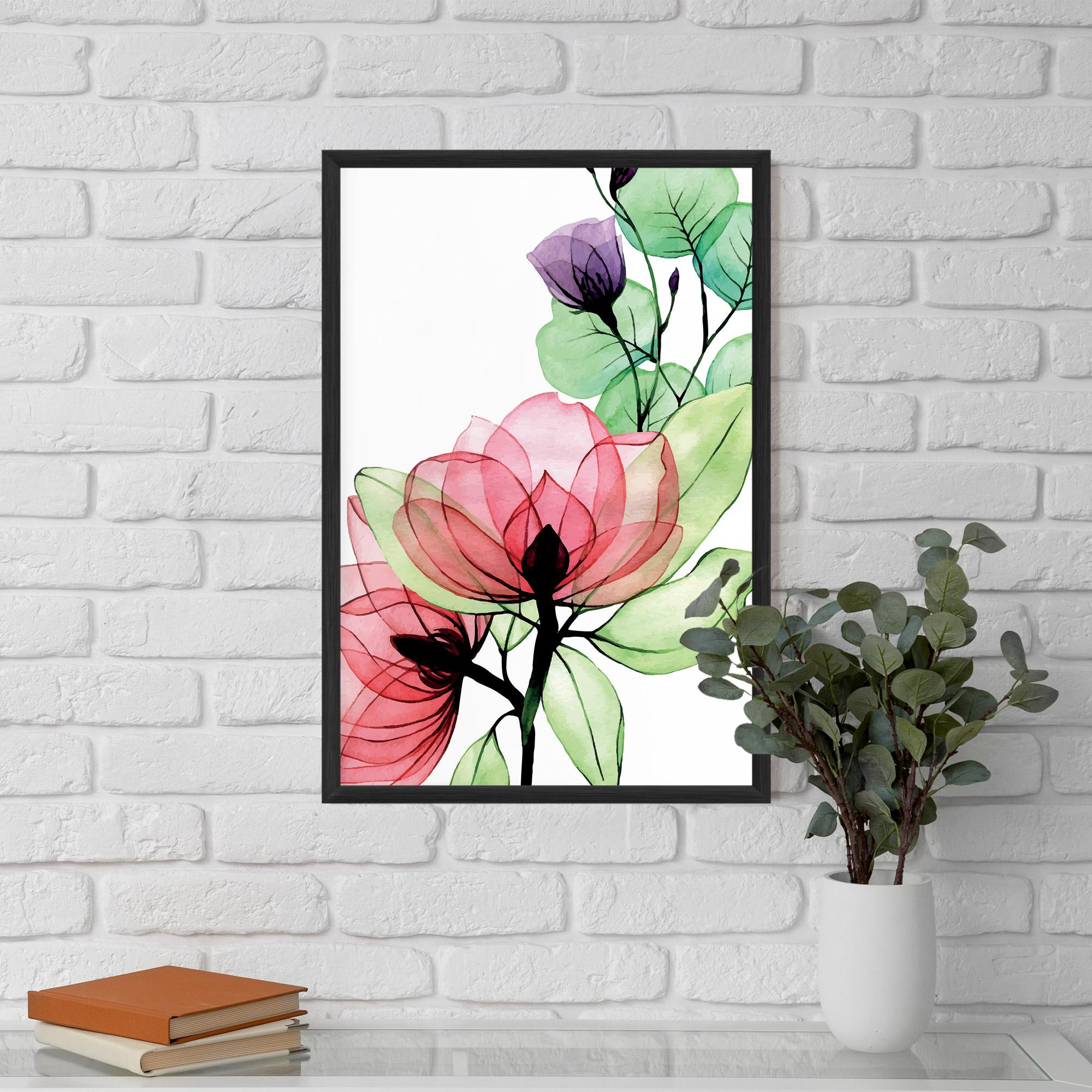 Poster Înrămat Pink Green Nature mockup 5