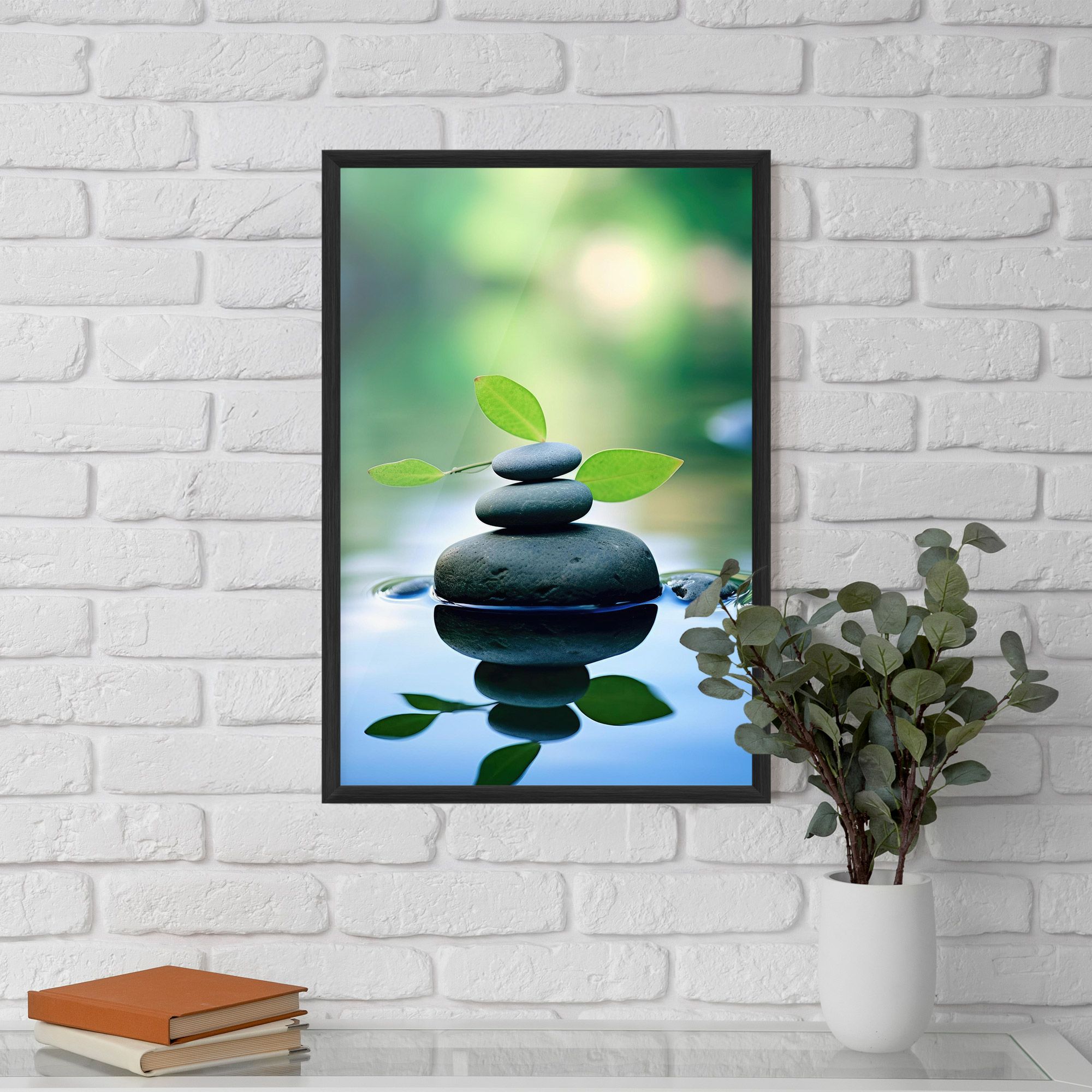 Stones Green Leaves mockup 5