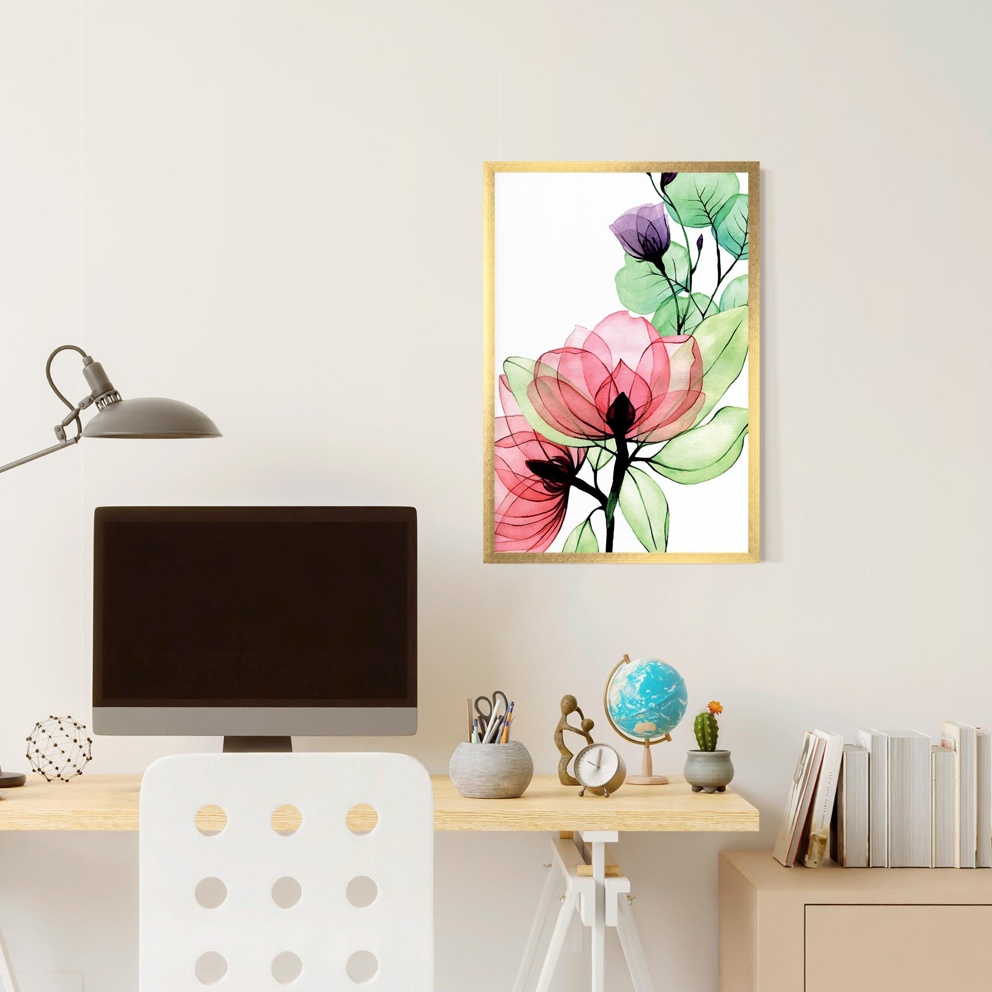 Poster Înrămat Pink Green Nature mockup 6