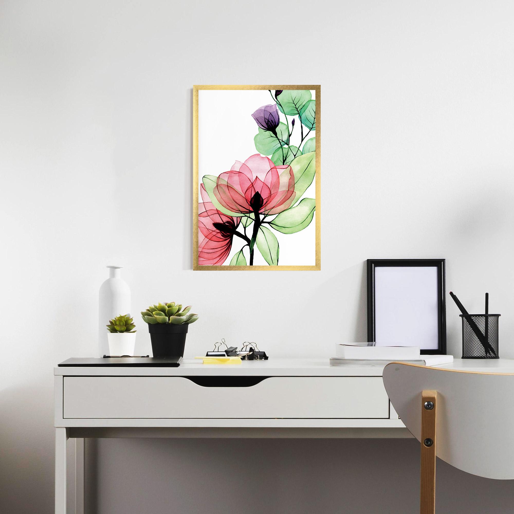 Poster Înrămat Pink Green Nature mockup 7