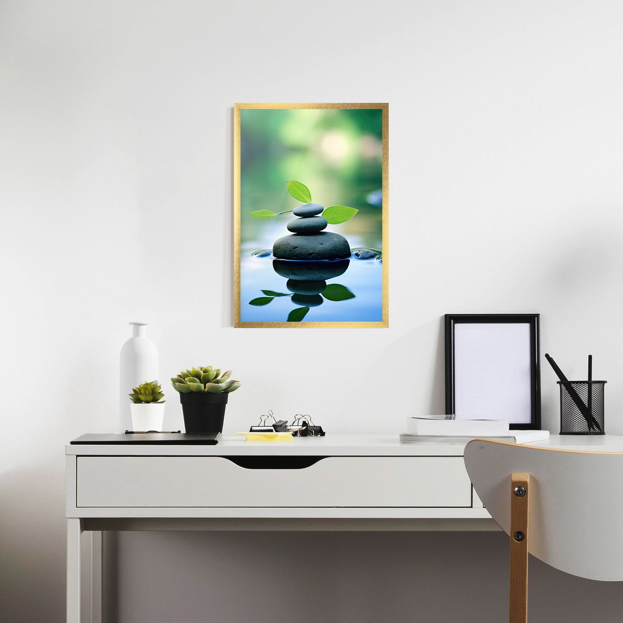 Stones Green Leaves mockup 7