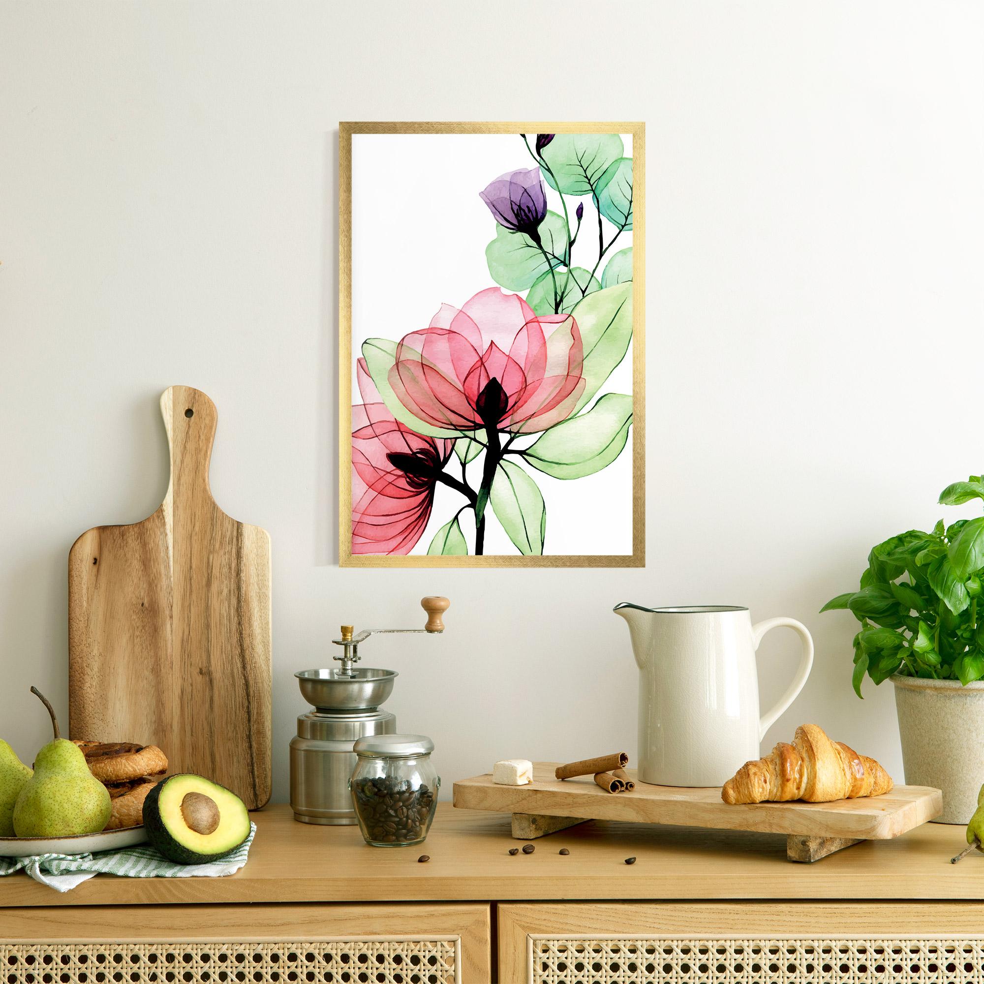 Poster Înrămat Pink Green Nature mockup 8