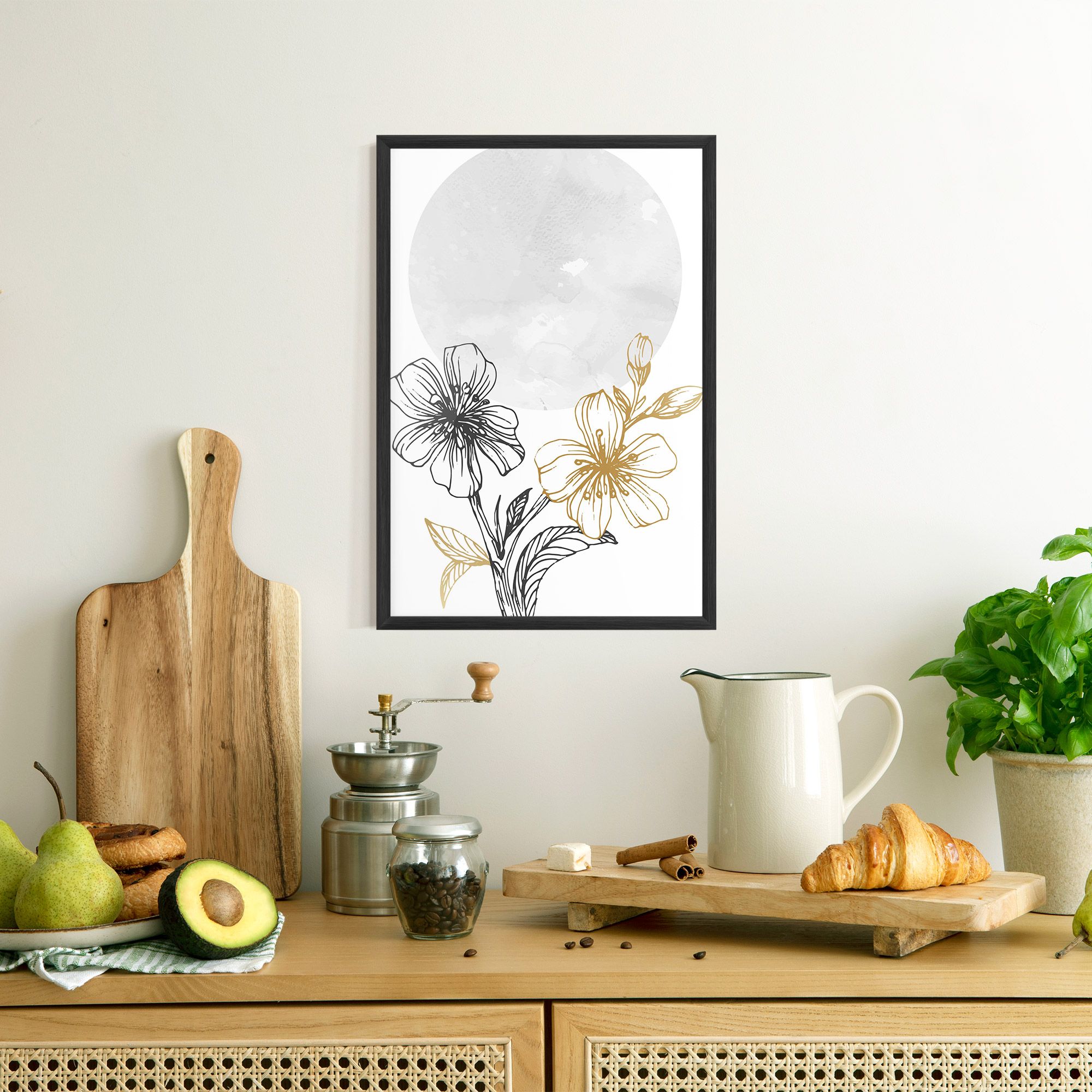 Grey Moon Flowers mockup 8