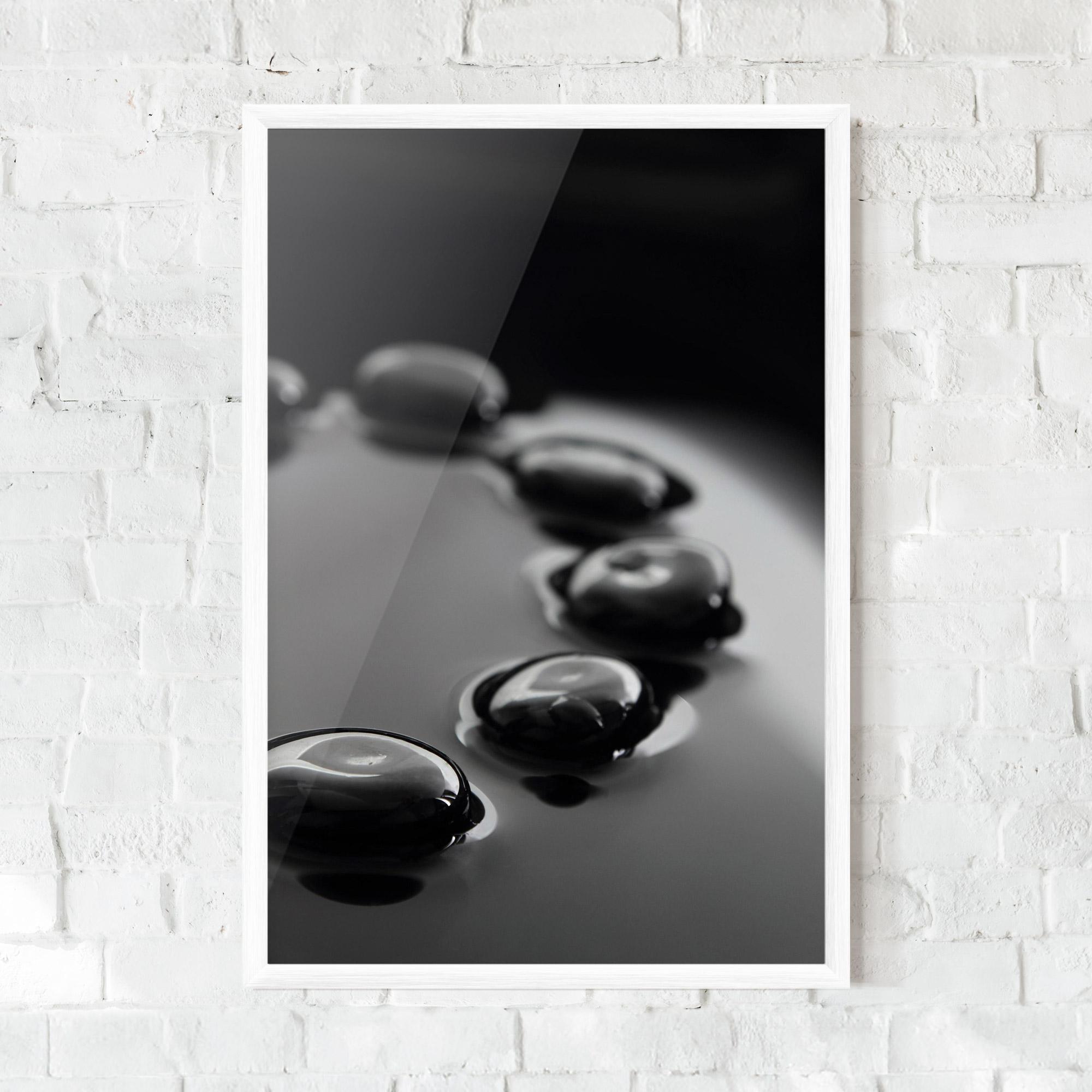 Poster Înrămat Black Small Stones mockup 0