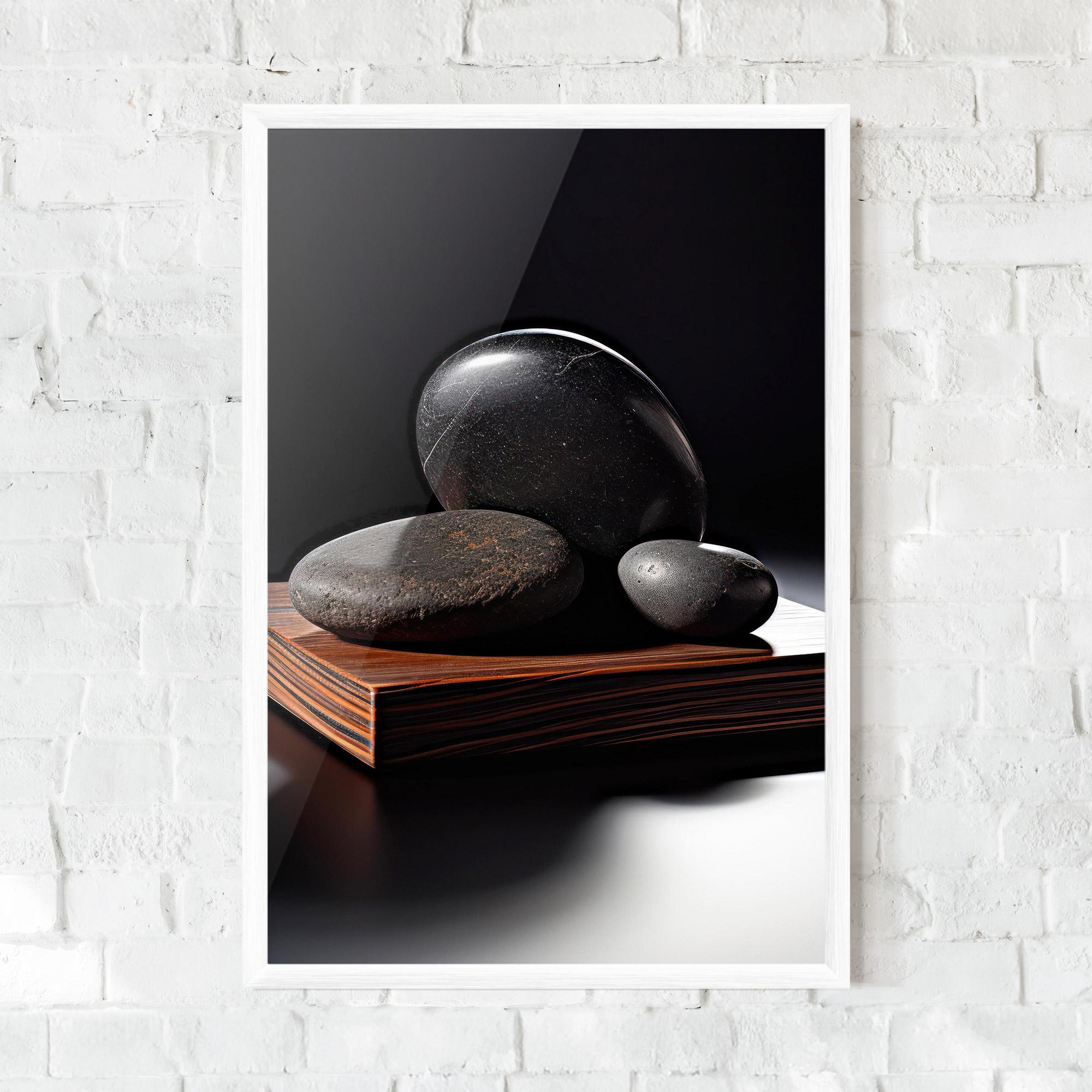 Poster Înrămat Black Zen Stones mockup 0