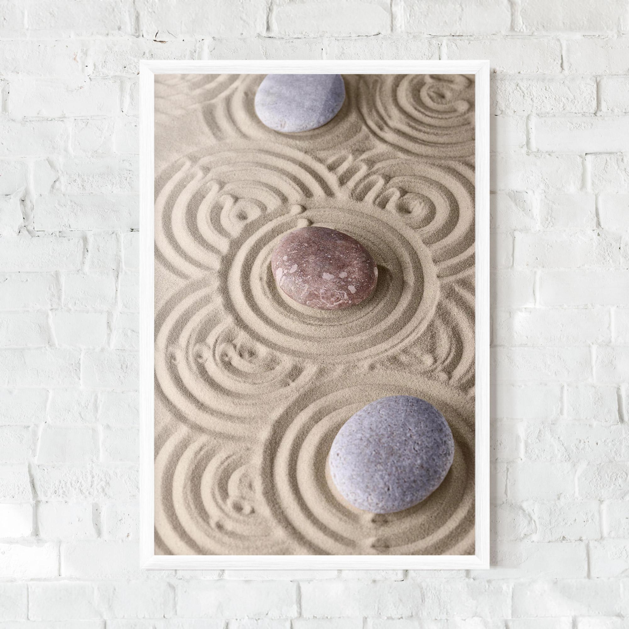 Poster Înrămat Smooth Lines Stones mockup 0
