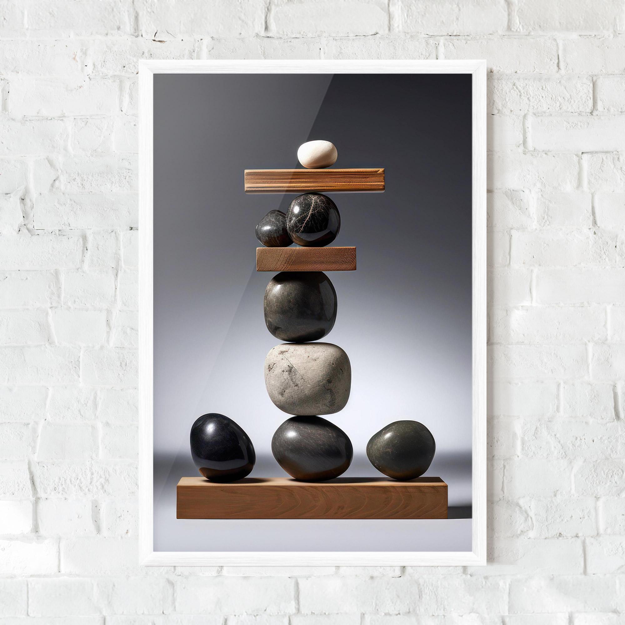 Poster Înrămat Zen Stones mockup 0