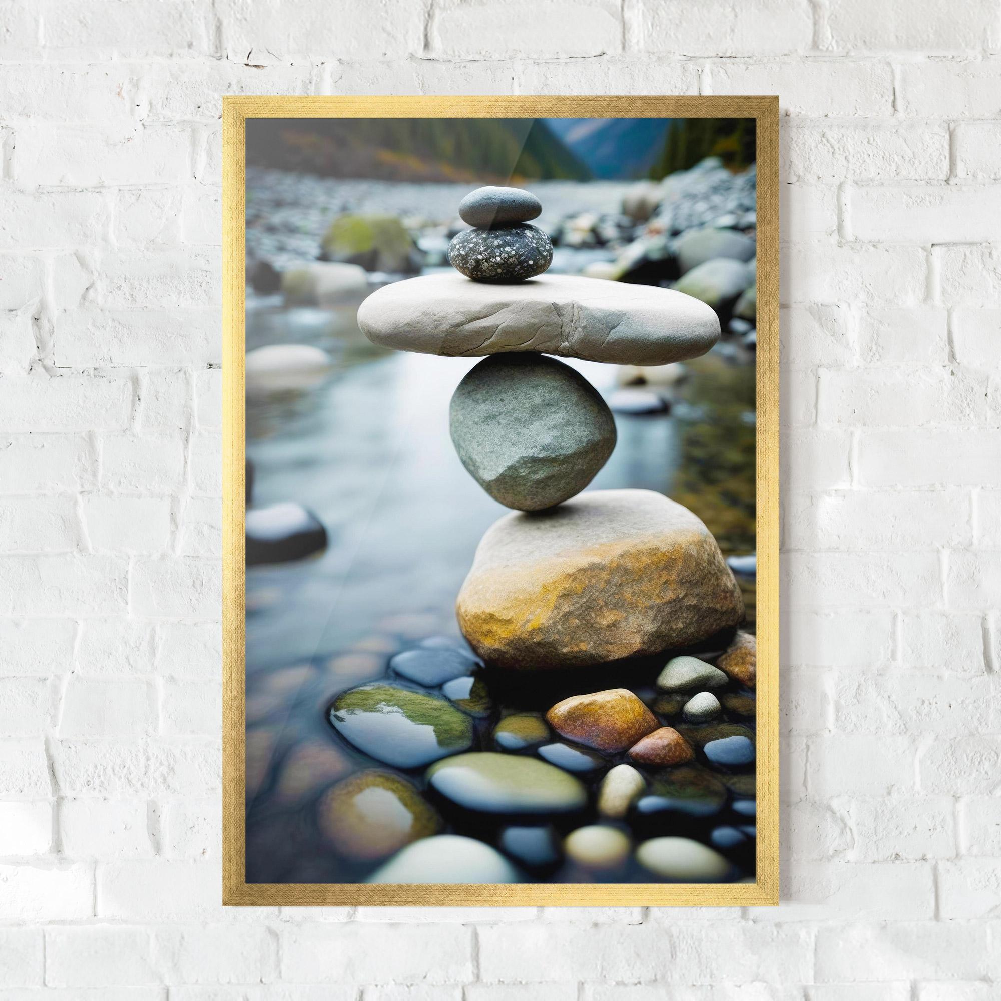 Poster Înrămat Balanced Rocks mockup 0