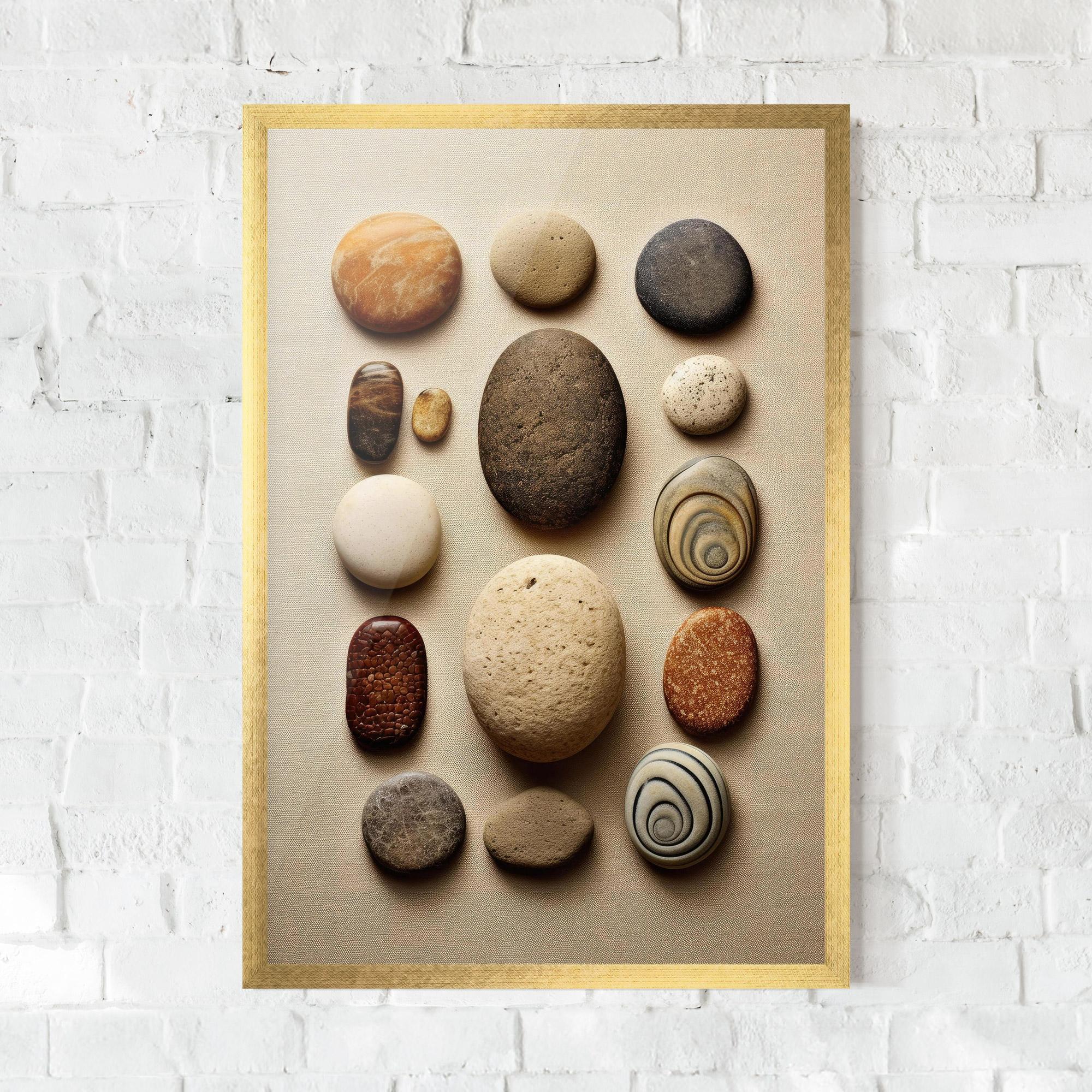 Poster Înrămat Massage Stones Sand mockup 0