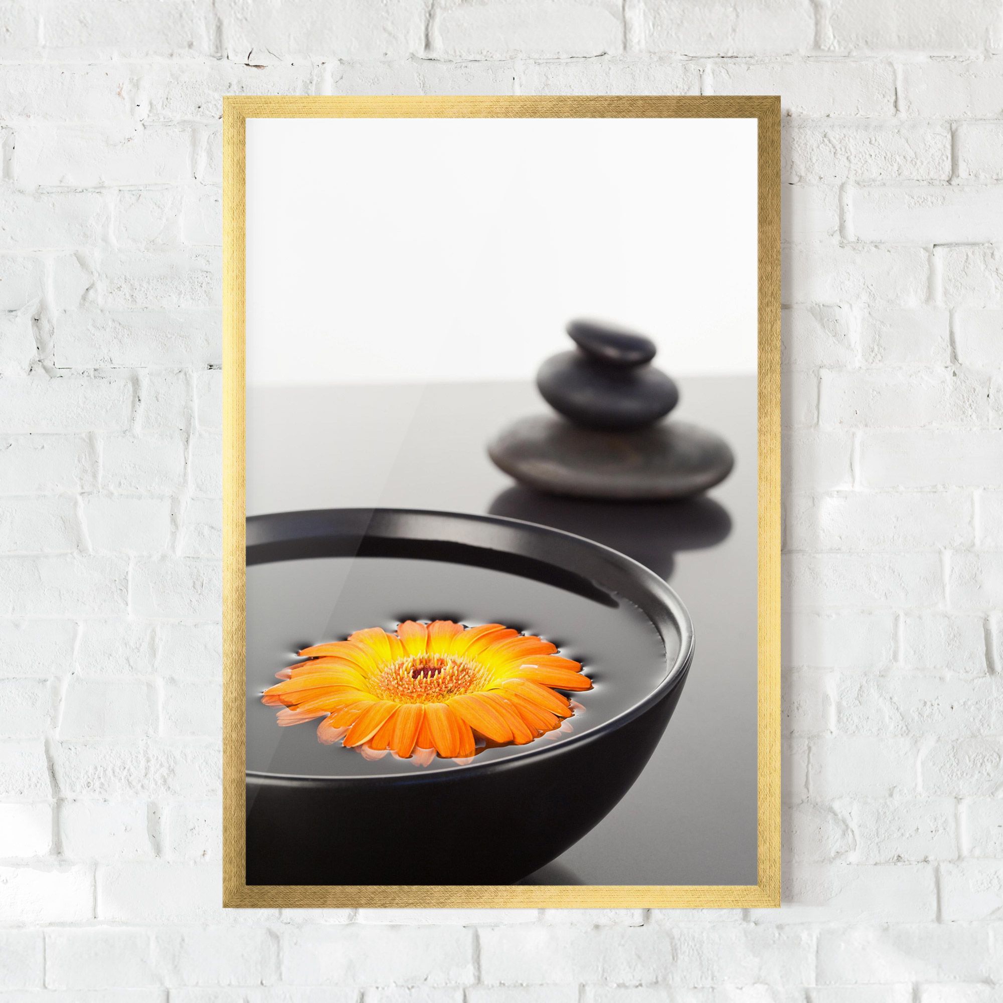 Stone Orange Flower mockup 0