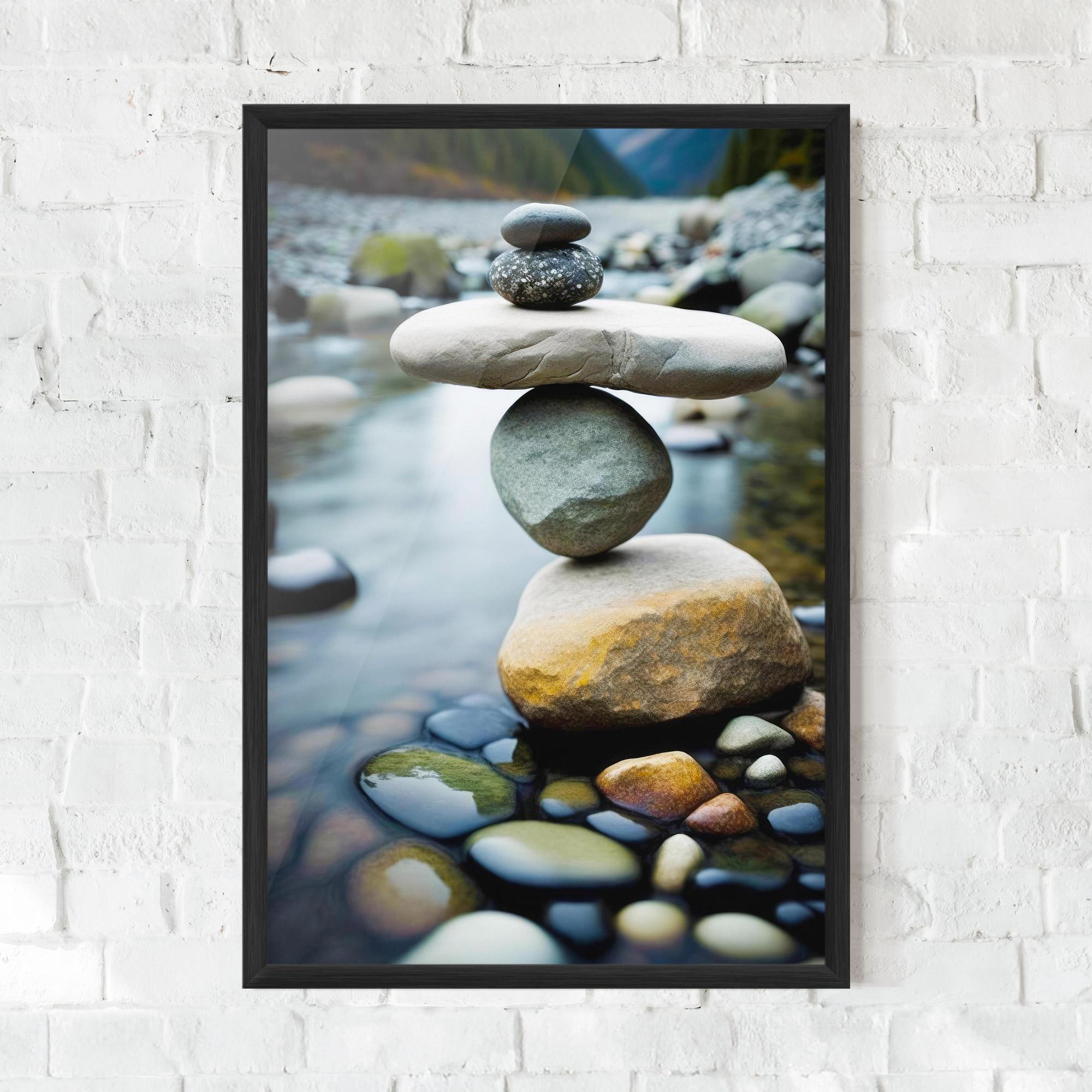 Poster Înrămat Balanced Rocks mockup 0