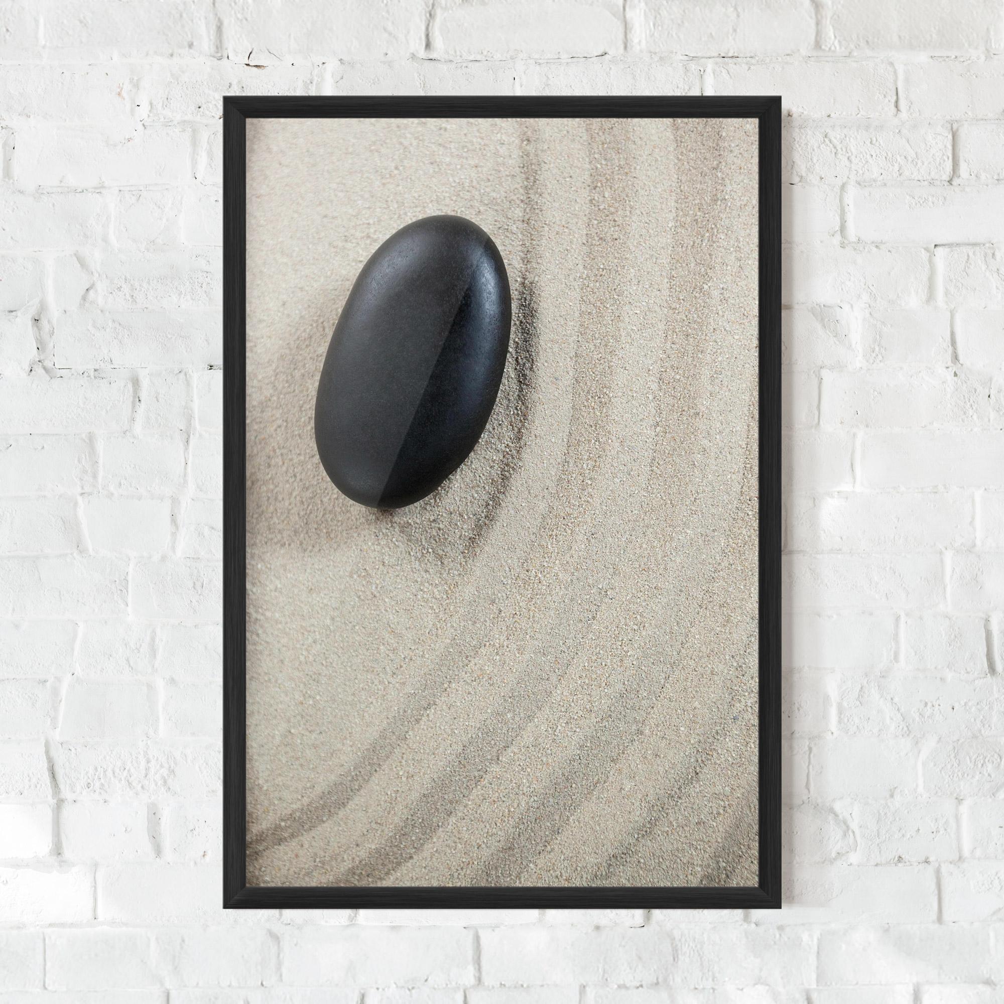 Poster Înrămat Black Pebble mockup 0