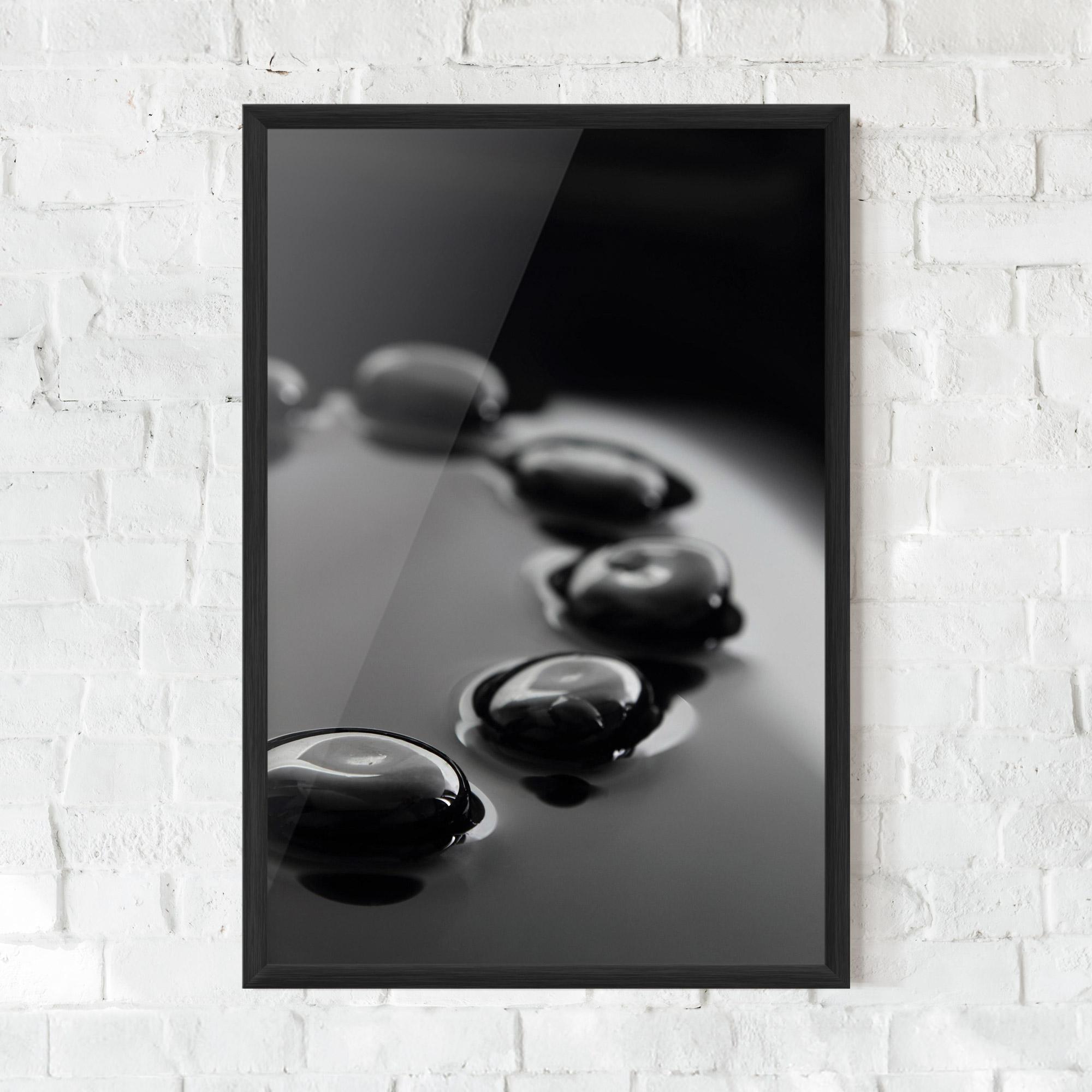 Poster Înrămat Black Small Stones mockup 0