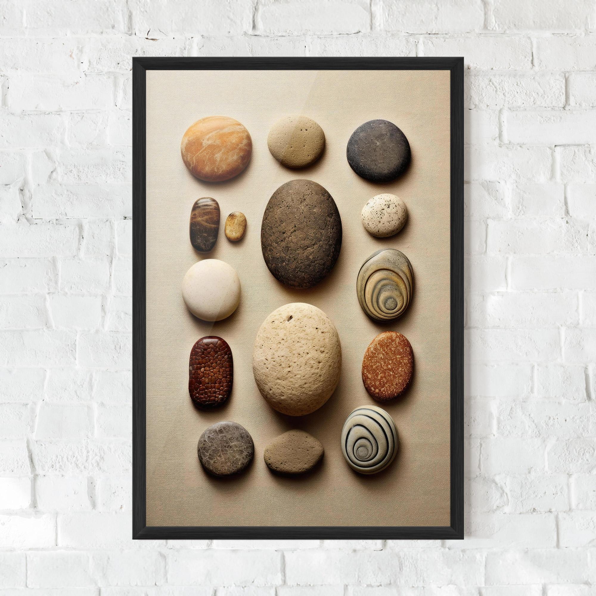 Poster Înrămat Massage Stones Sand mockup 0