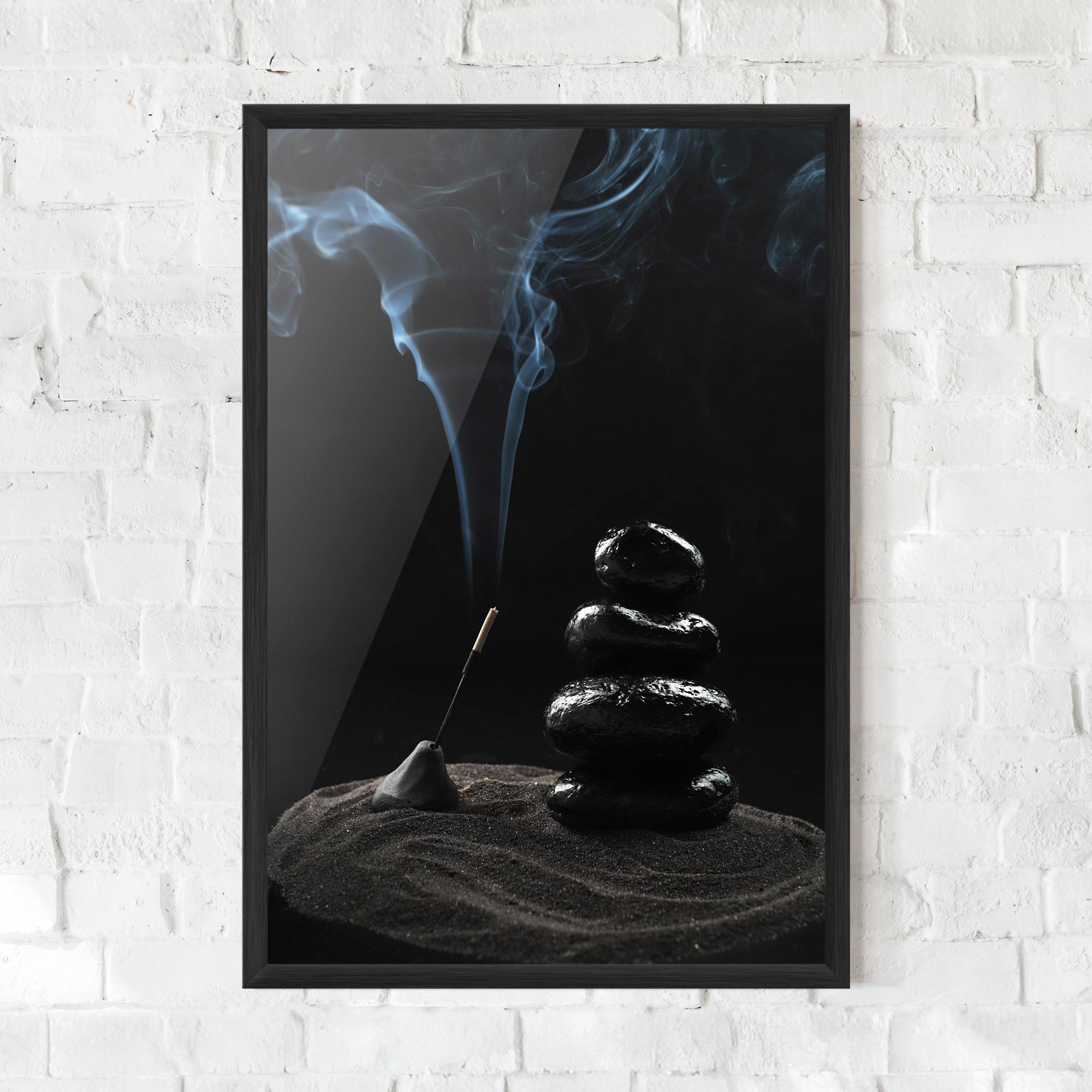 Poster Înrămat Meditation Stones mockup 0