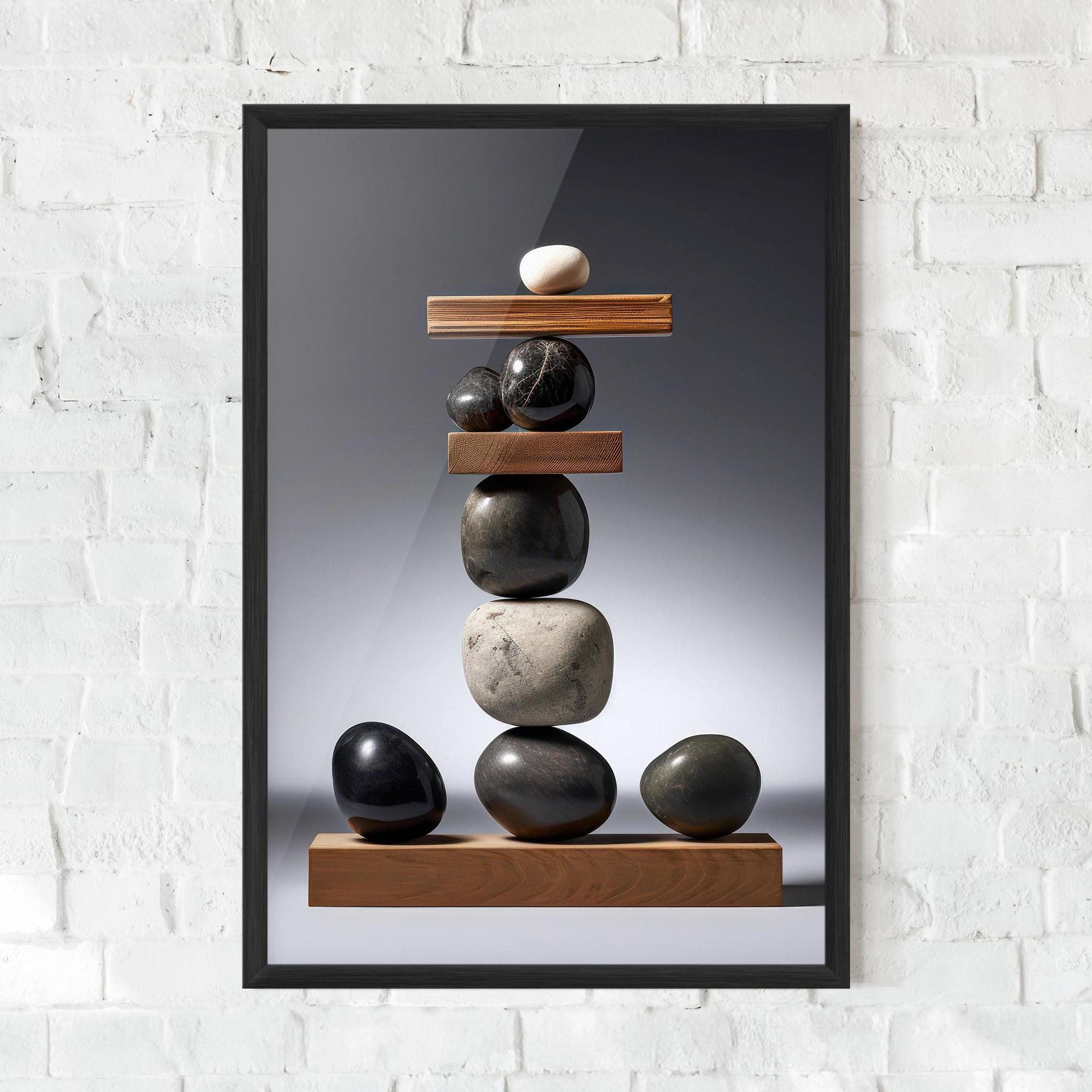 Poster Înrămat Zen Stones mockup 0