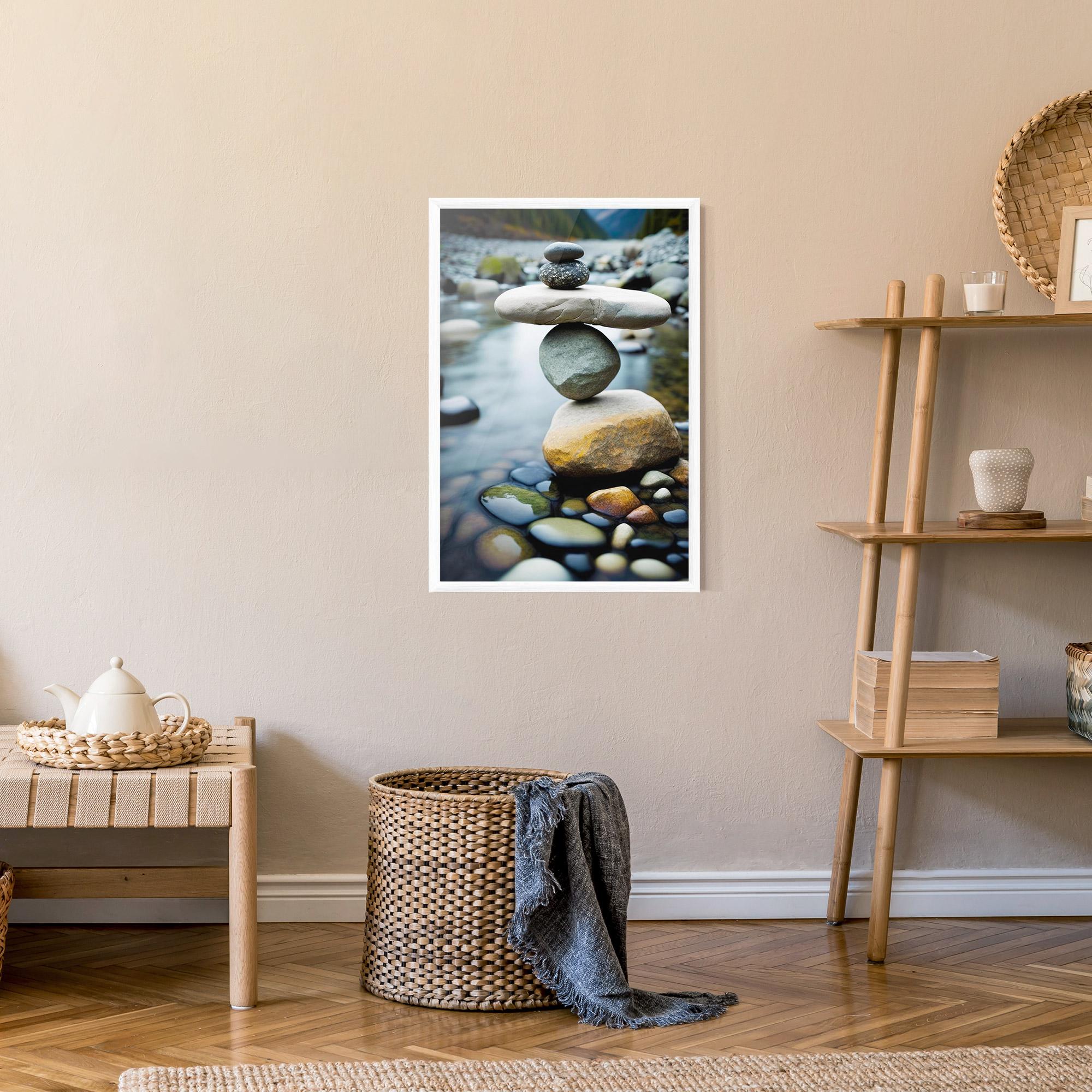 Poster Înrămat Balanced Rocks mockup 9