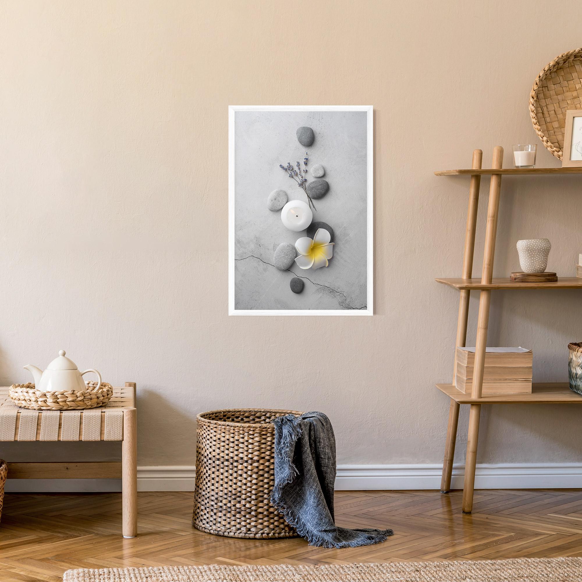 Poster Înrămat Feng Shui Stones mockup 9