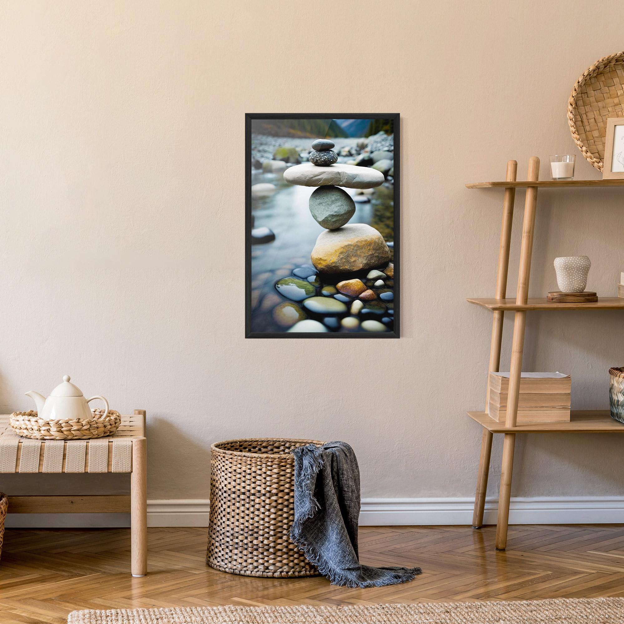 Poster Înrămat Balanced Rocks mockup 9