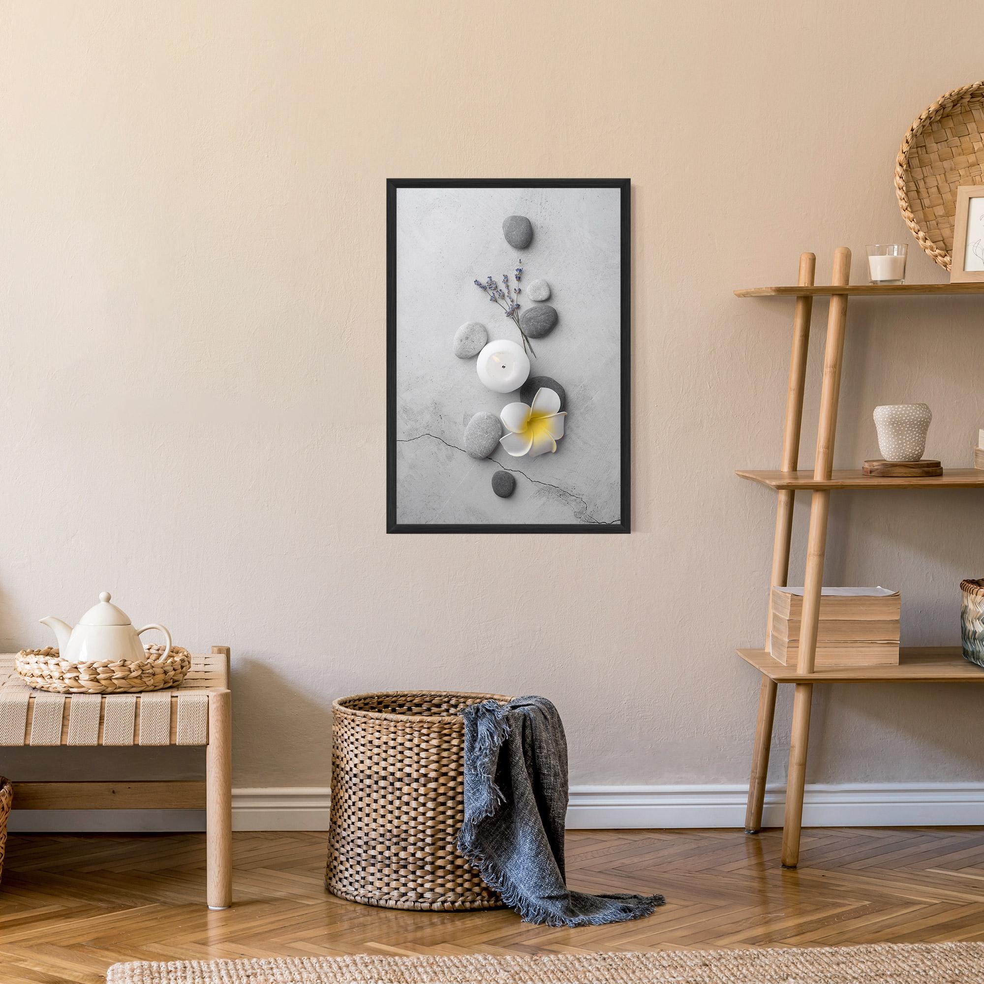 Poster Înrămat Feng Shui Stones mockup 9