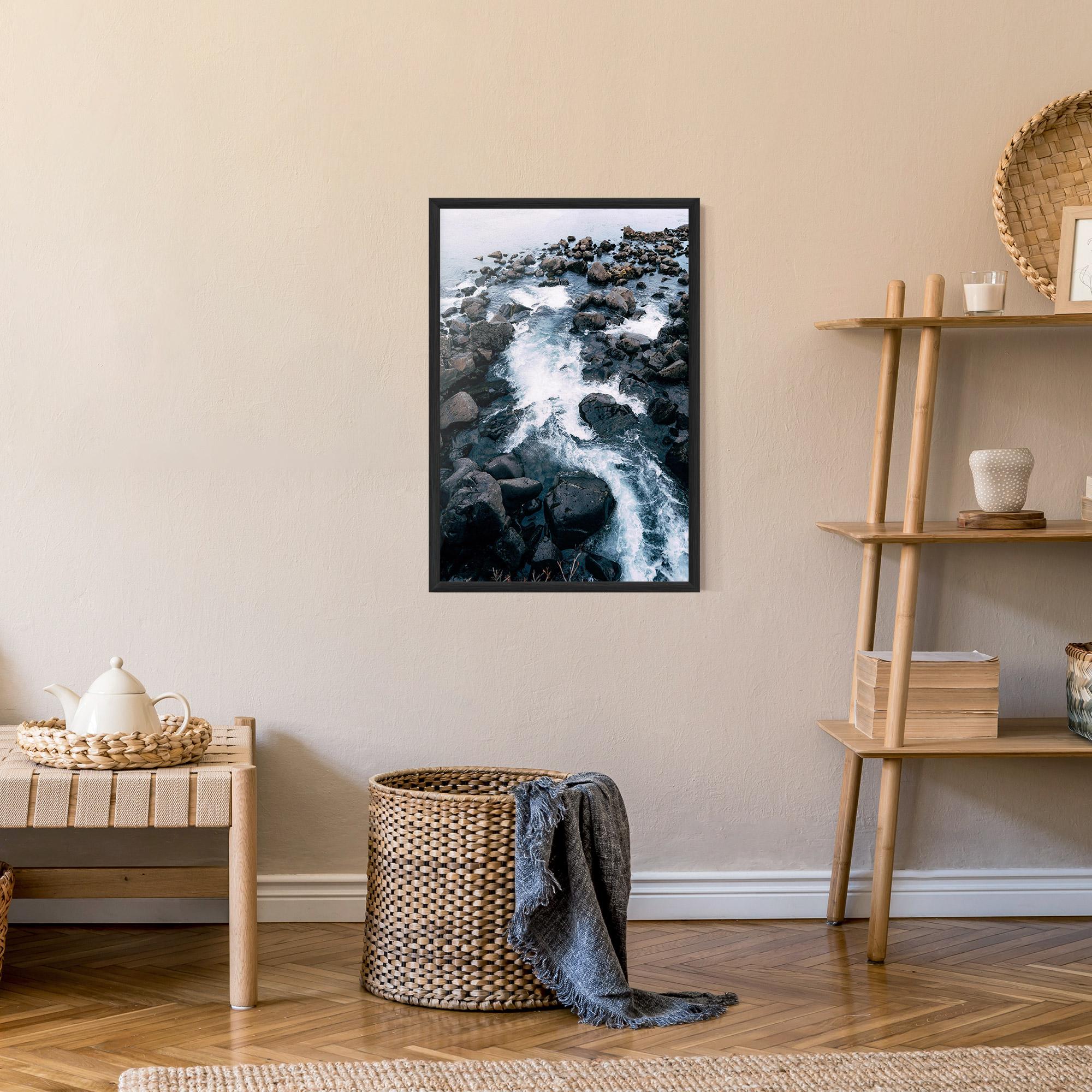 Poster Înrămat Mountain River Rock mockup 9