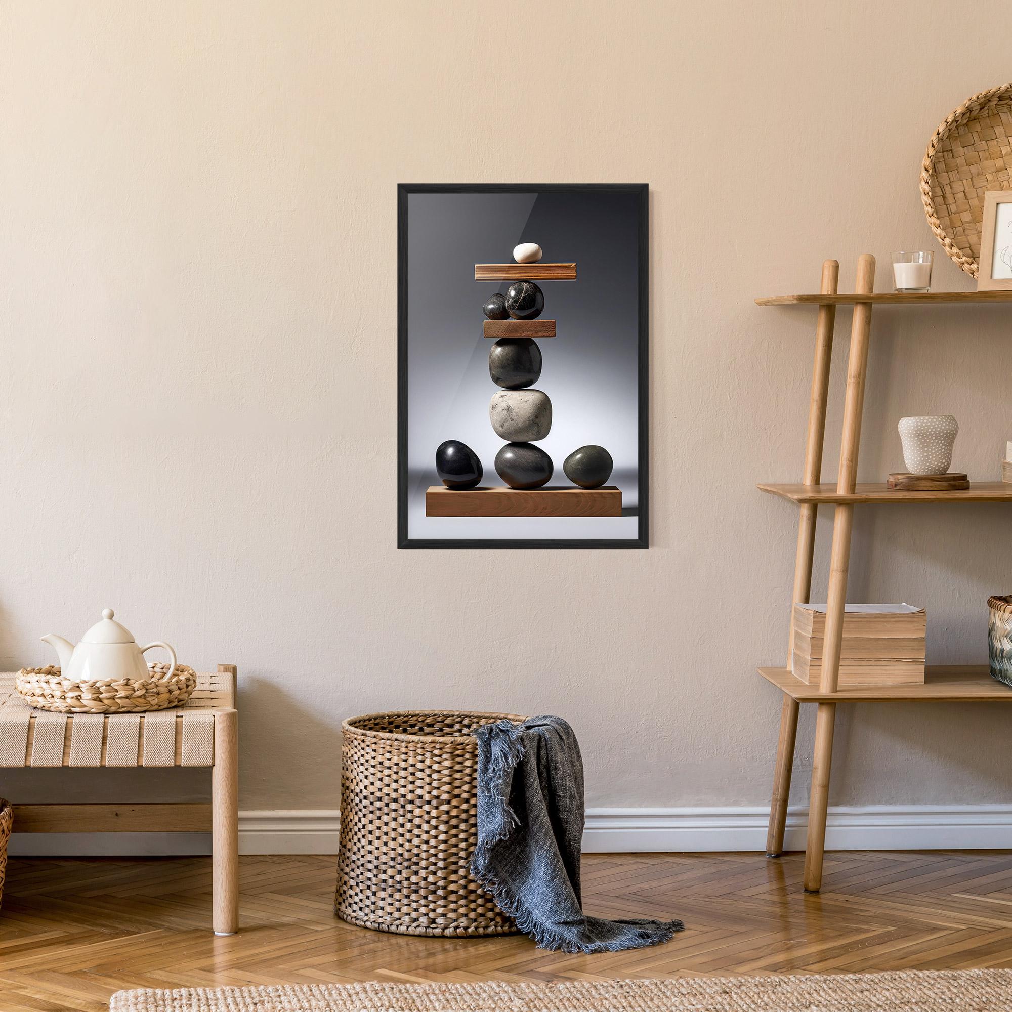 Poster Înrămat Zen Stones mockup 9