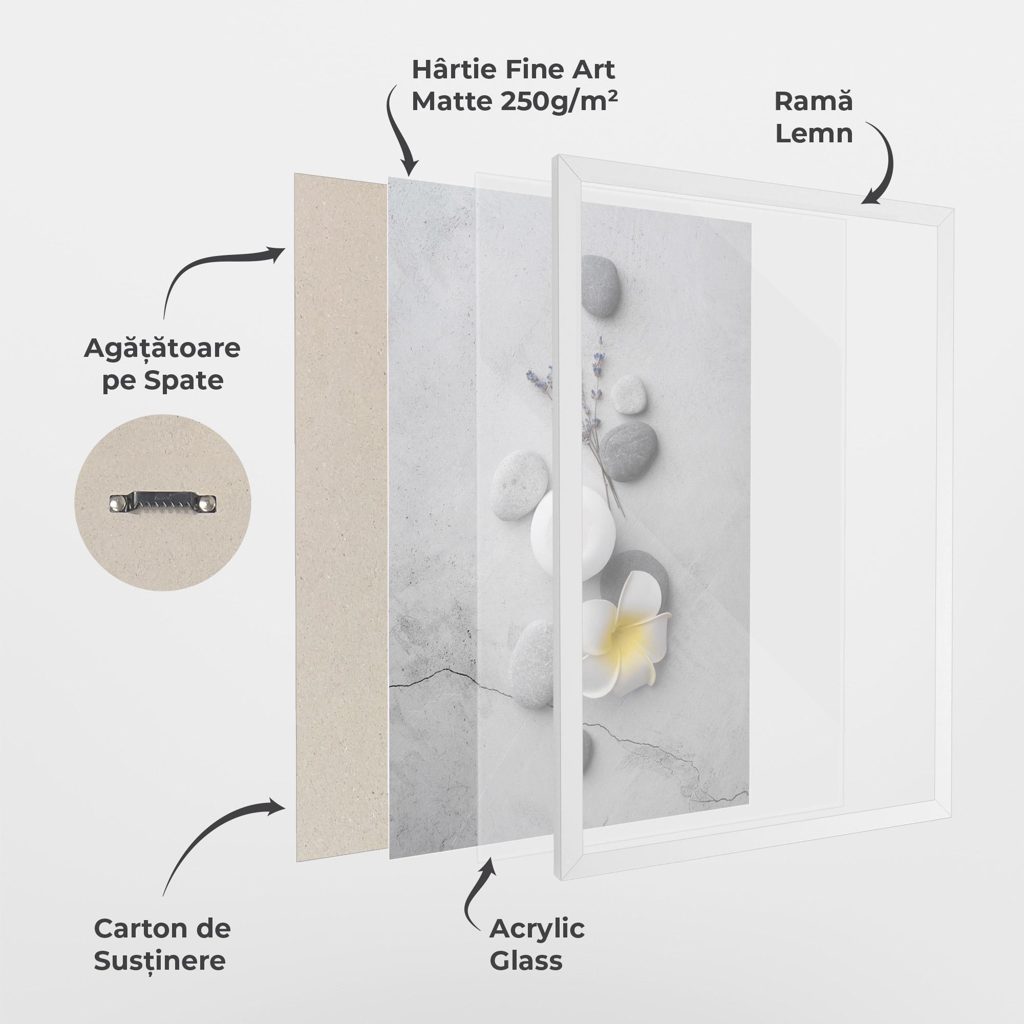 Poster Înrămat Feng Shui Stones mockup 1