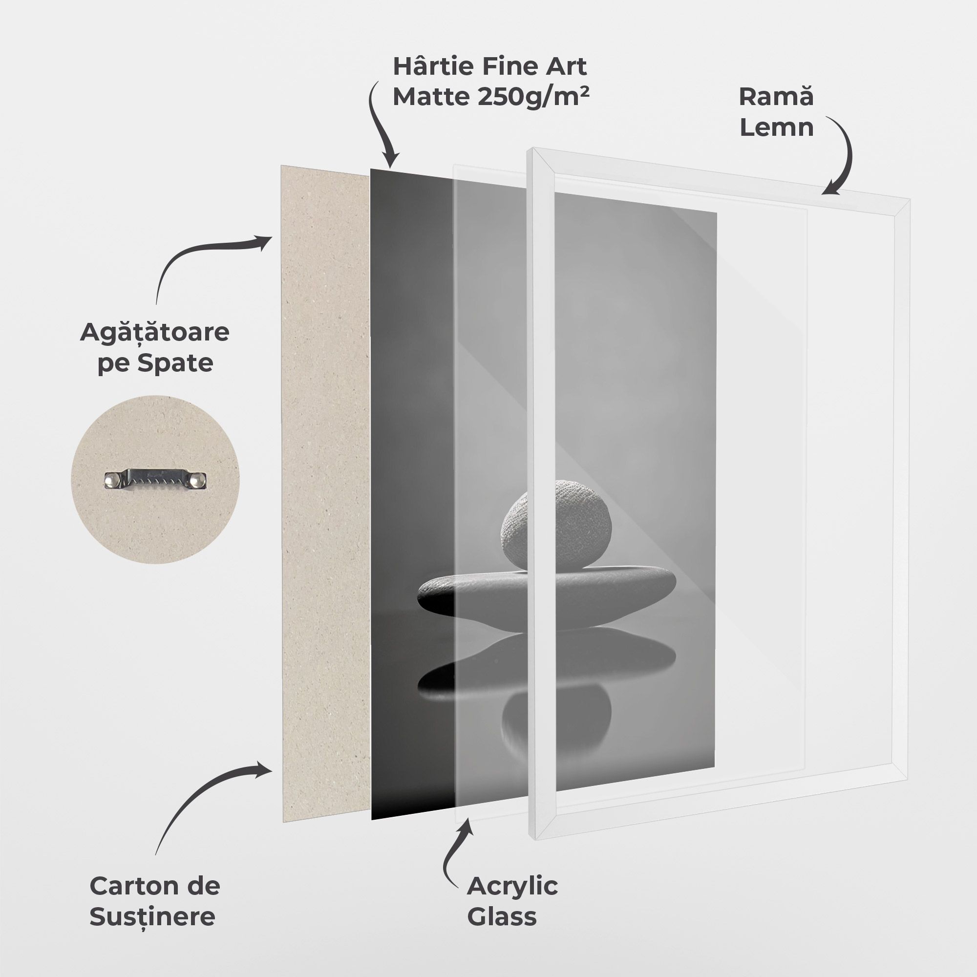 Minimalistic Zen Stone mockup 1