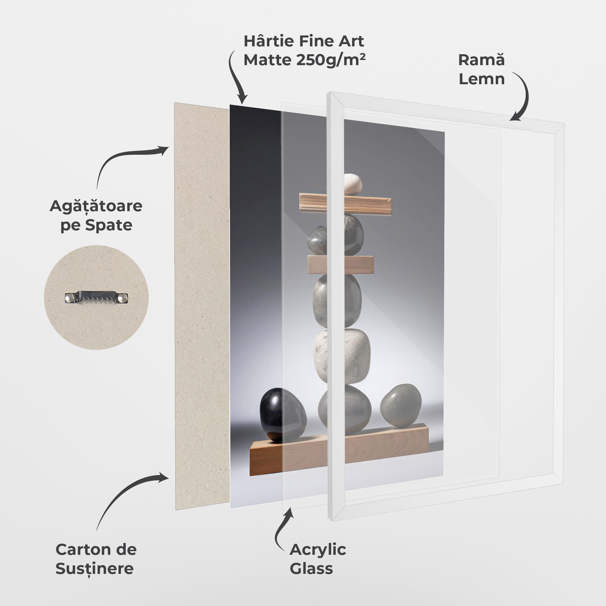 Poster Înrămat Zen Stones mockup 1