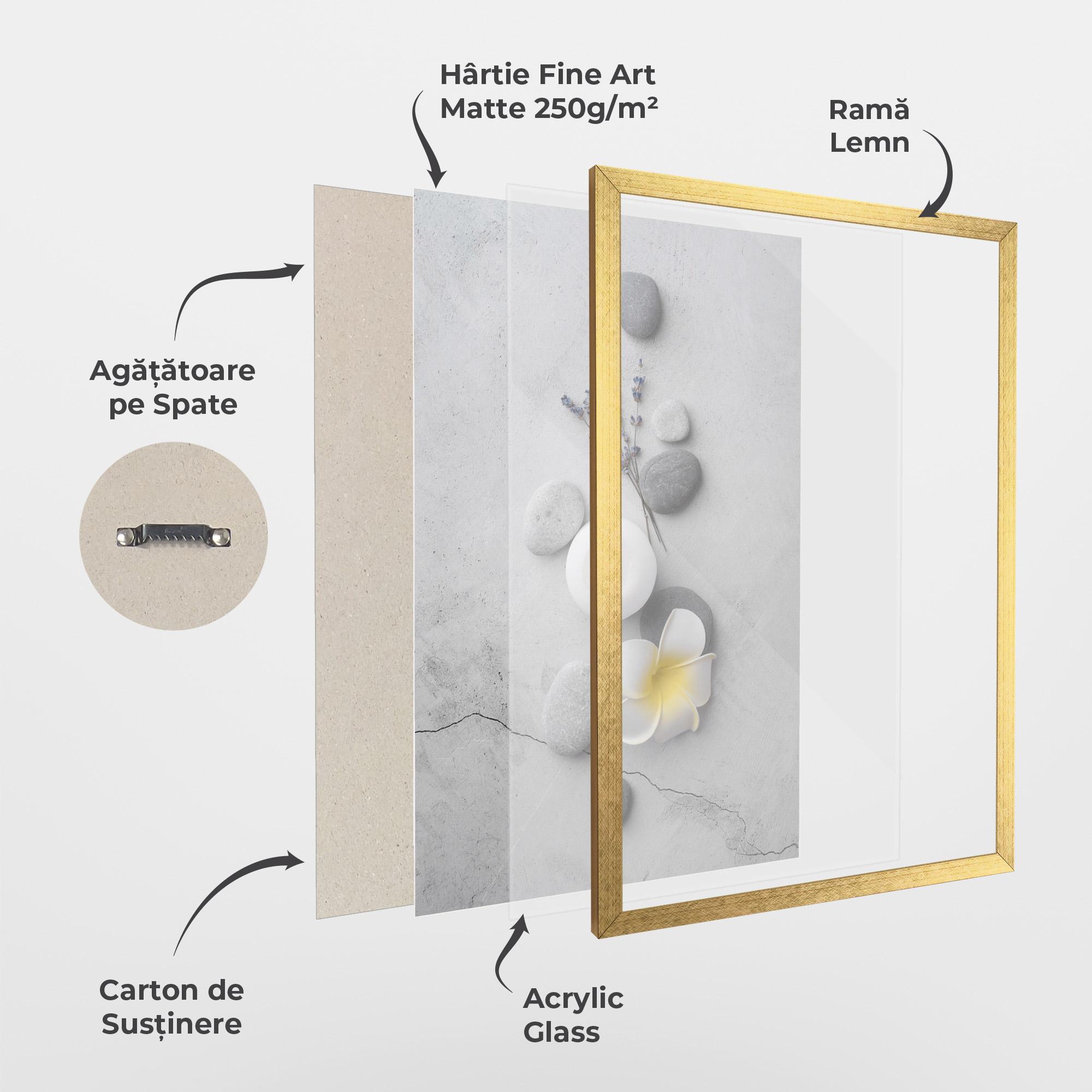 Poster Înrămat Feng Shui Stones mockup 1