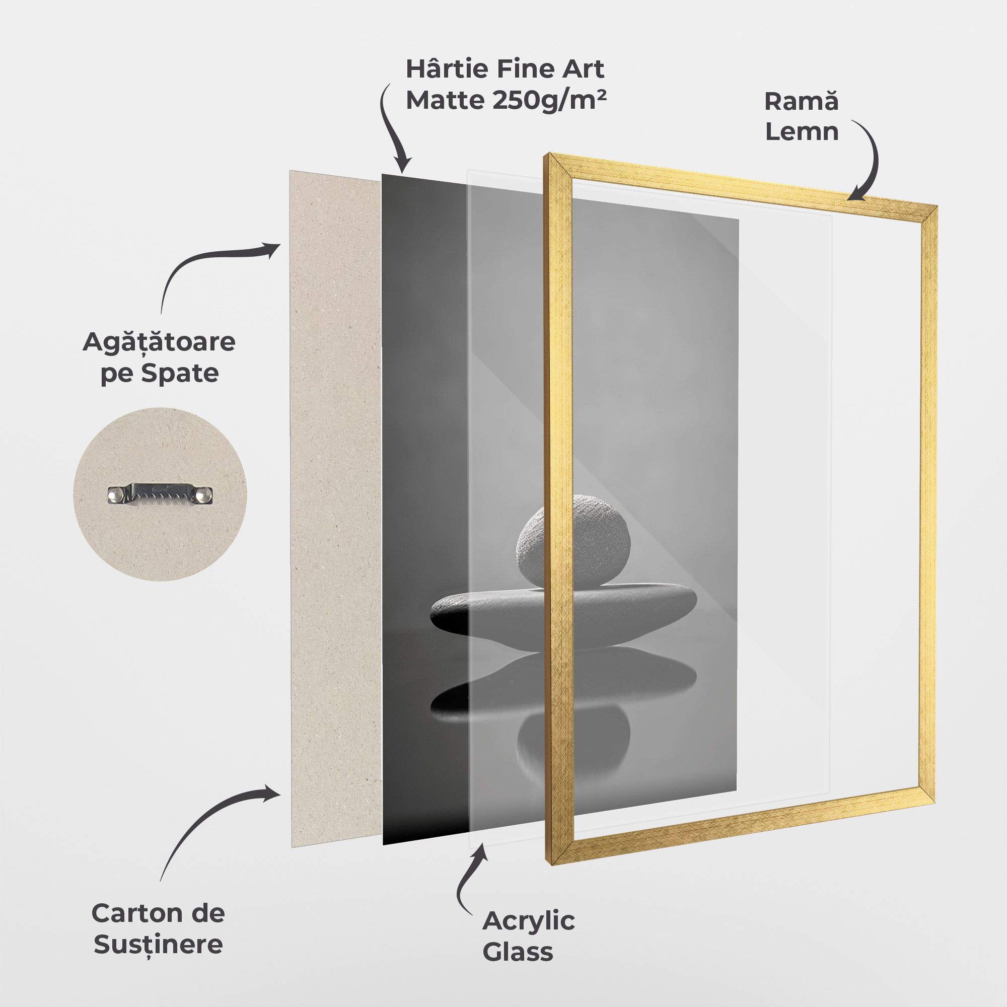 Minimalistic Zen Stone mockup 1