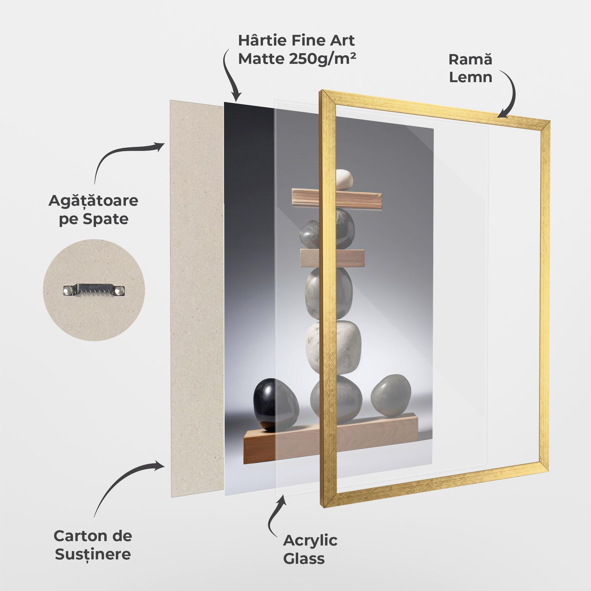 Poster Înrămat Zen Stones mockup 1