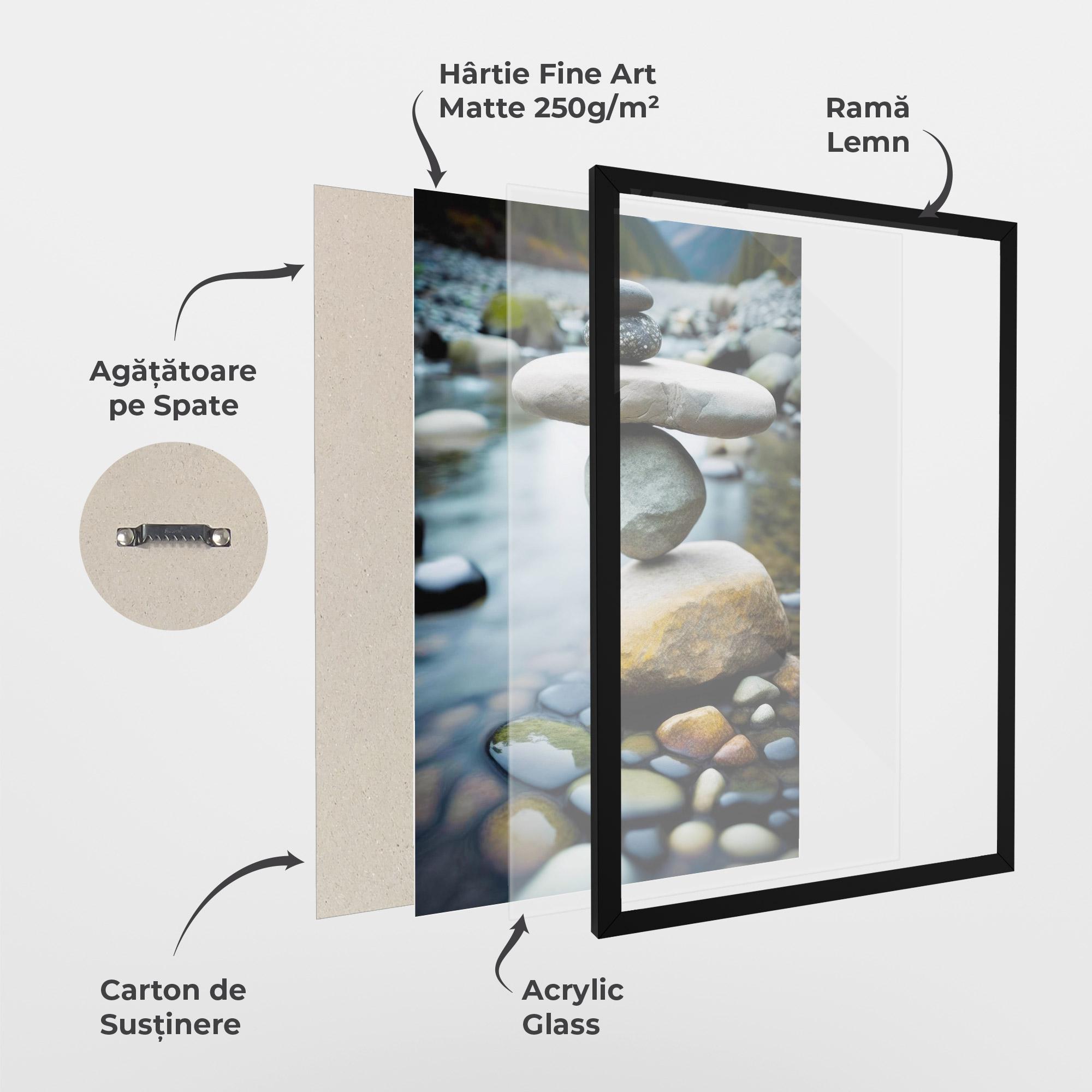 Poster Înrămat Balanced Rocks mockup 1