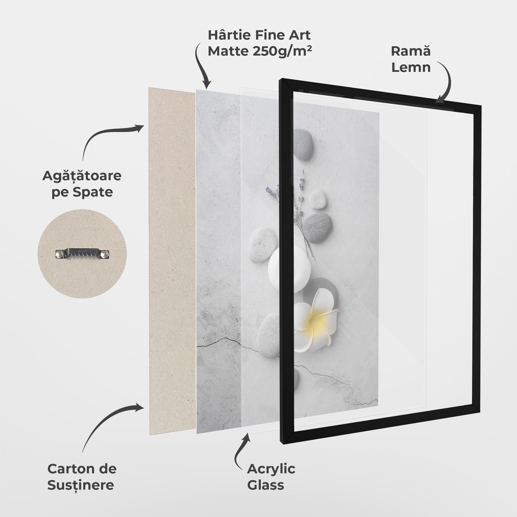 Poster Înrămat Feng Shui Stones mockup 1