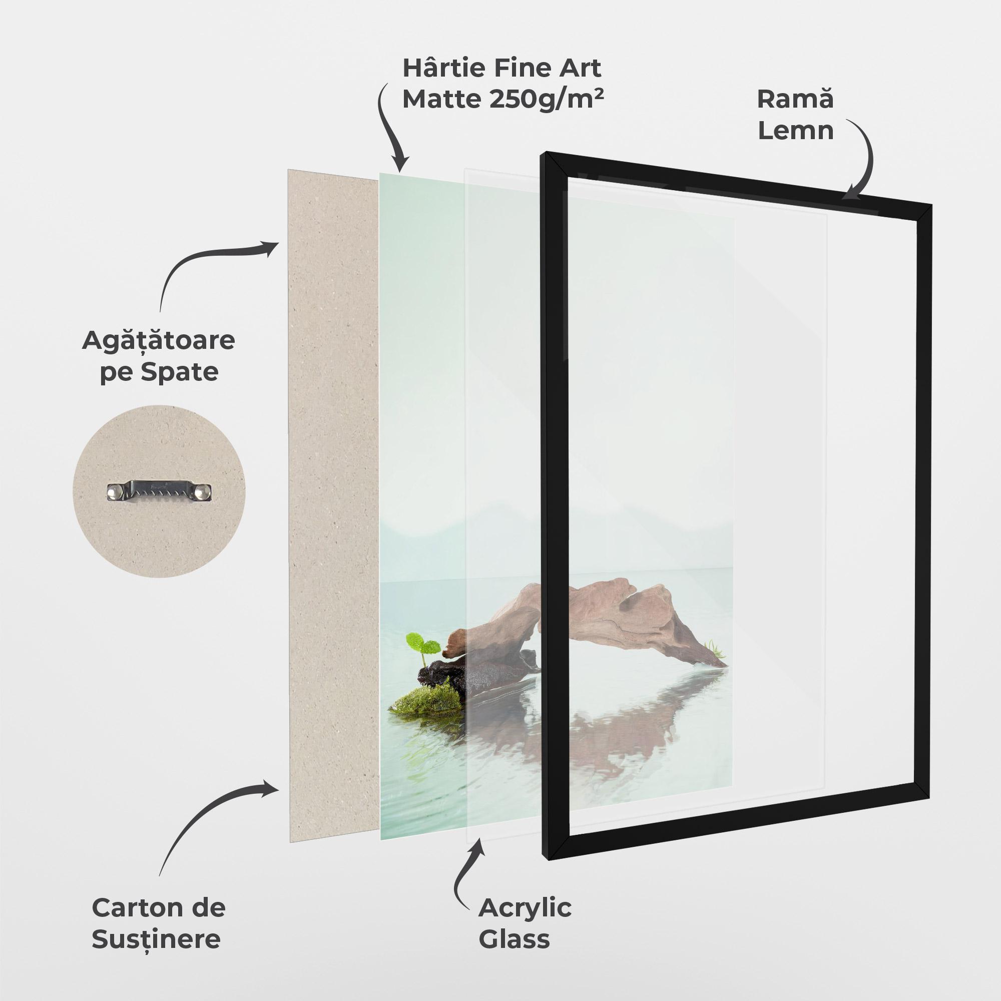 Poster Înrămat Water Rock View mockup 1