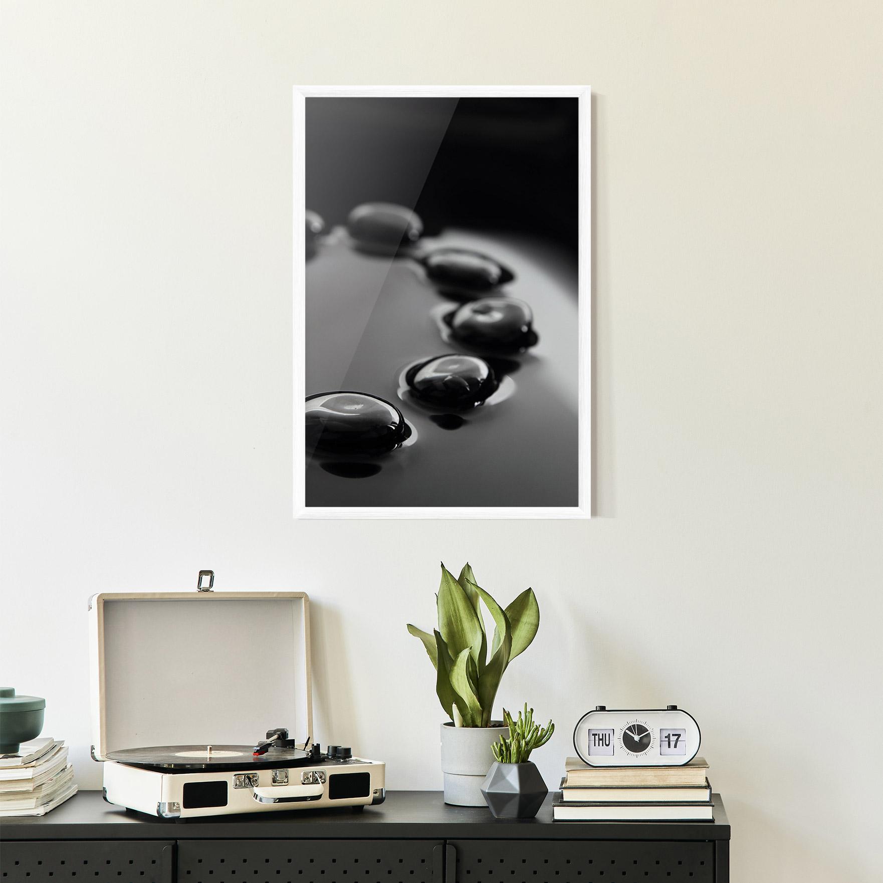 Poster Înrămat Black Small Stones mockup 2