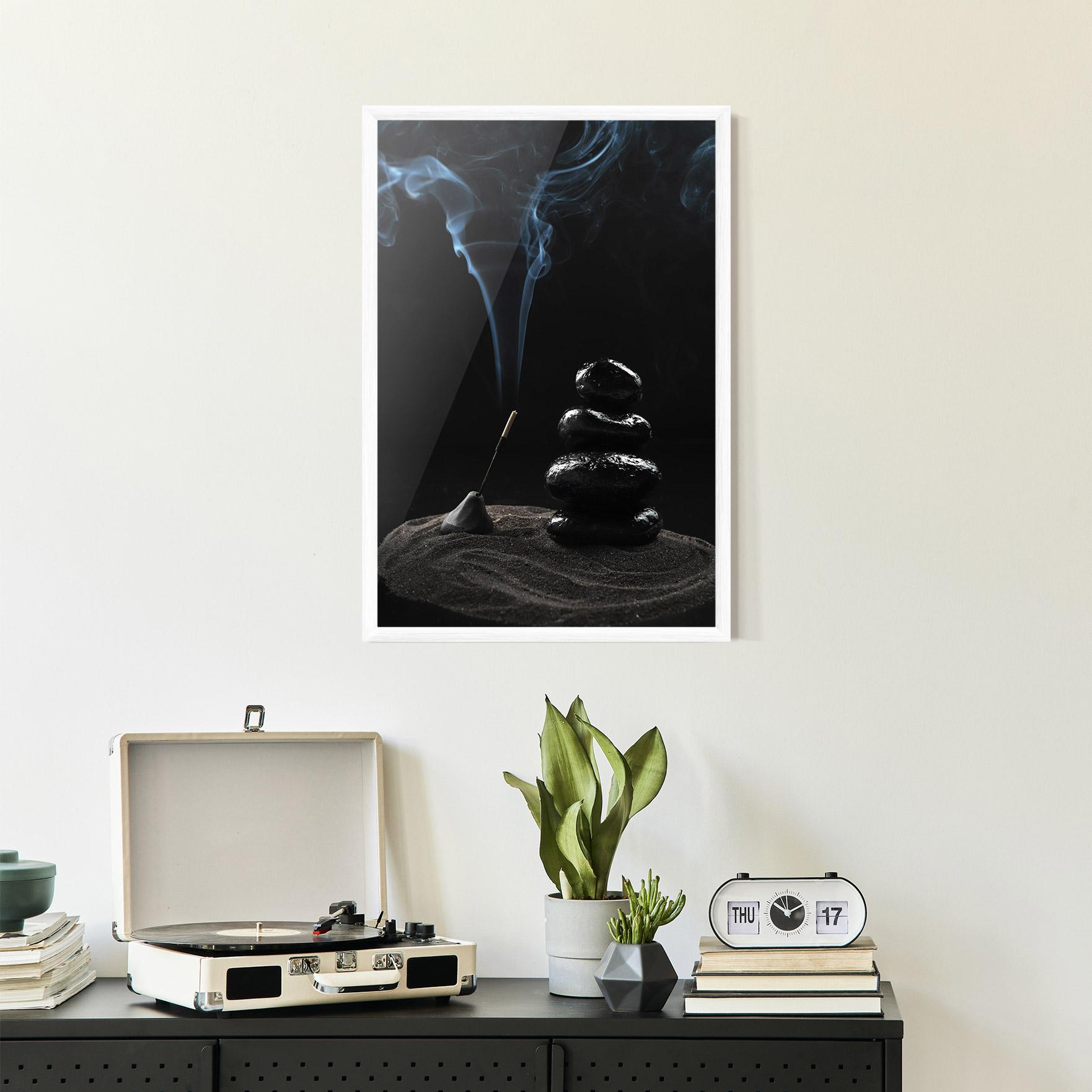 Poster Înrămat Meditation Stones mockup 2