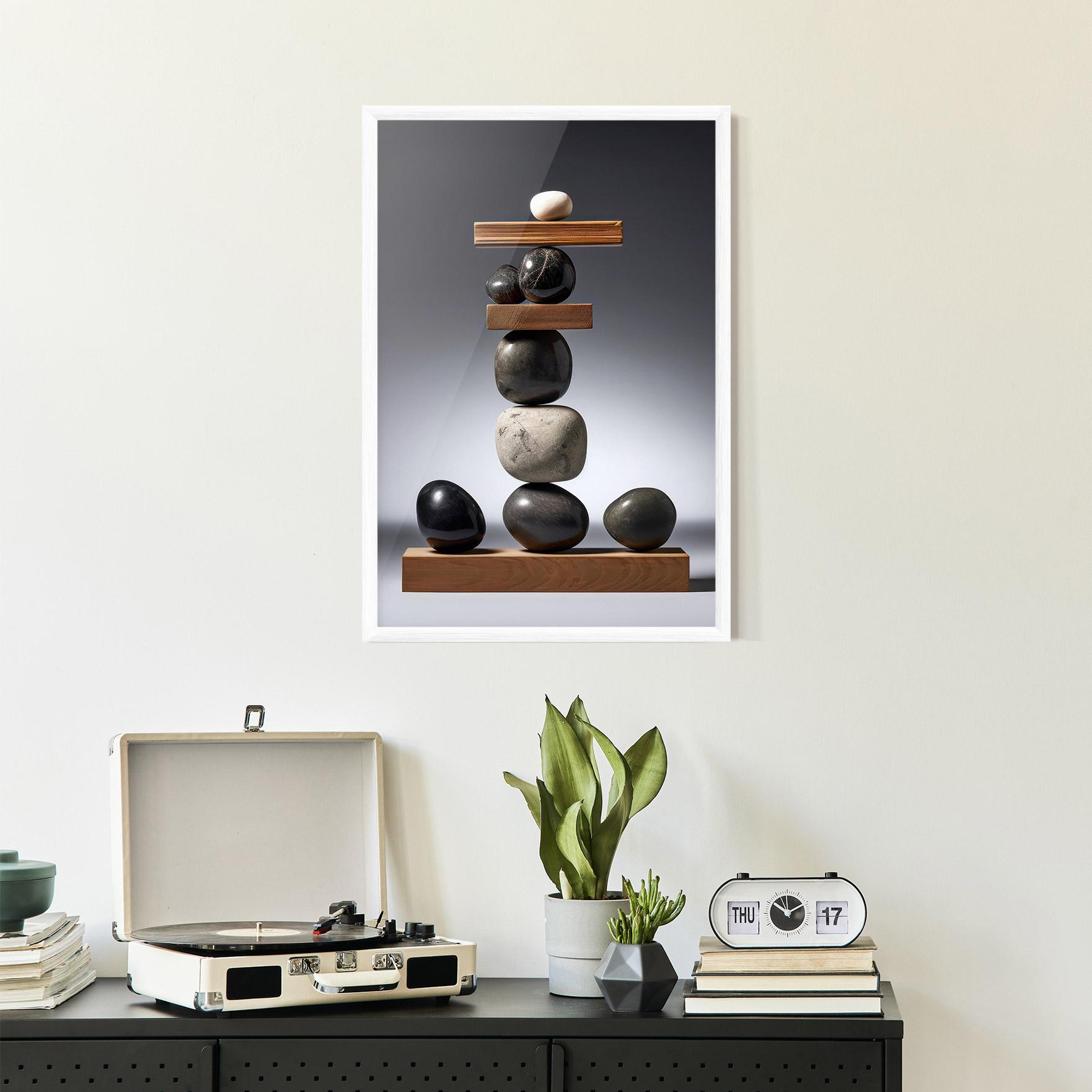 Poster Înrămat Zen Stones mockup 2
