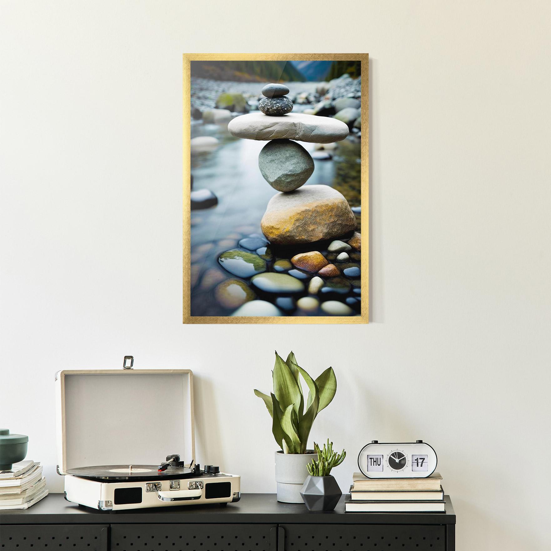 Poster Înrămat Balanced Rocks mockup 2