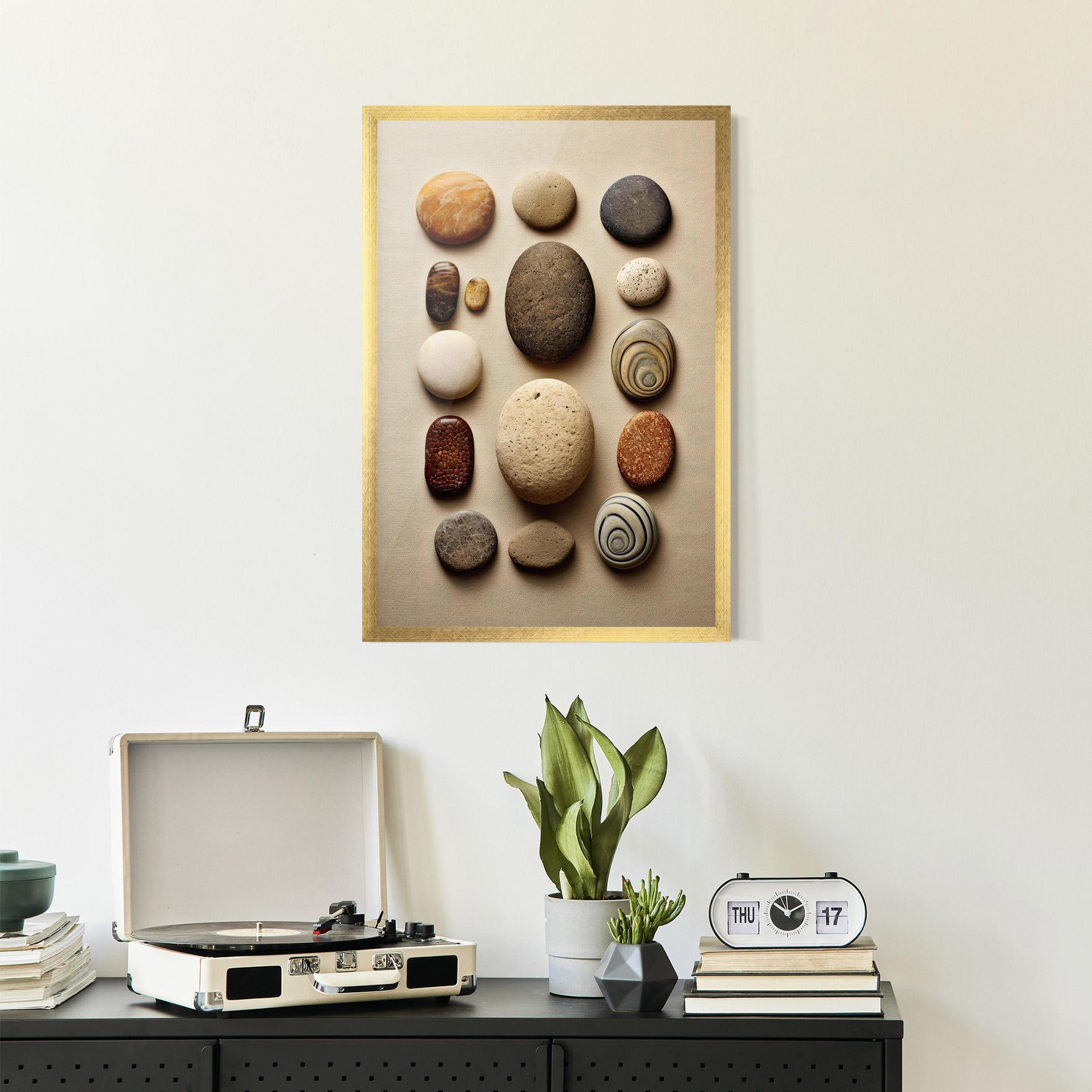 Poster Înrămat Massage Stones Sand mockup 2