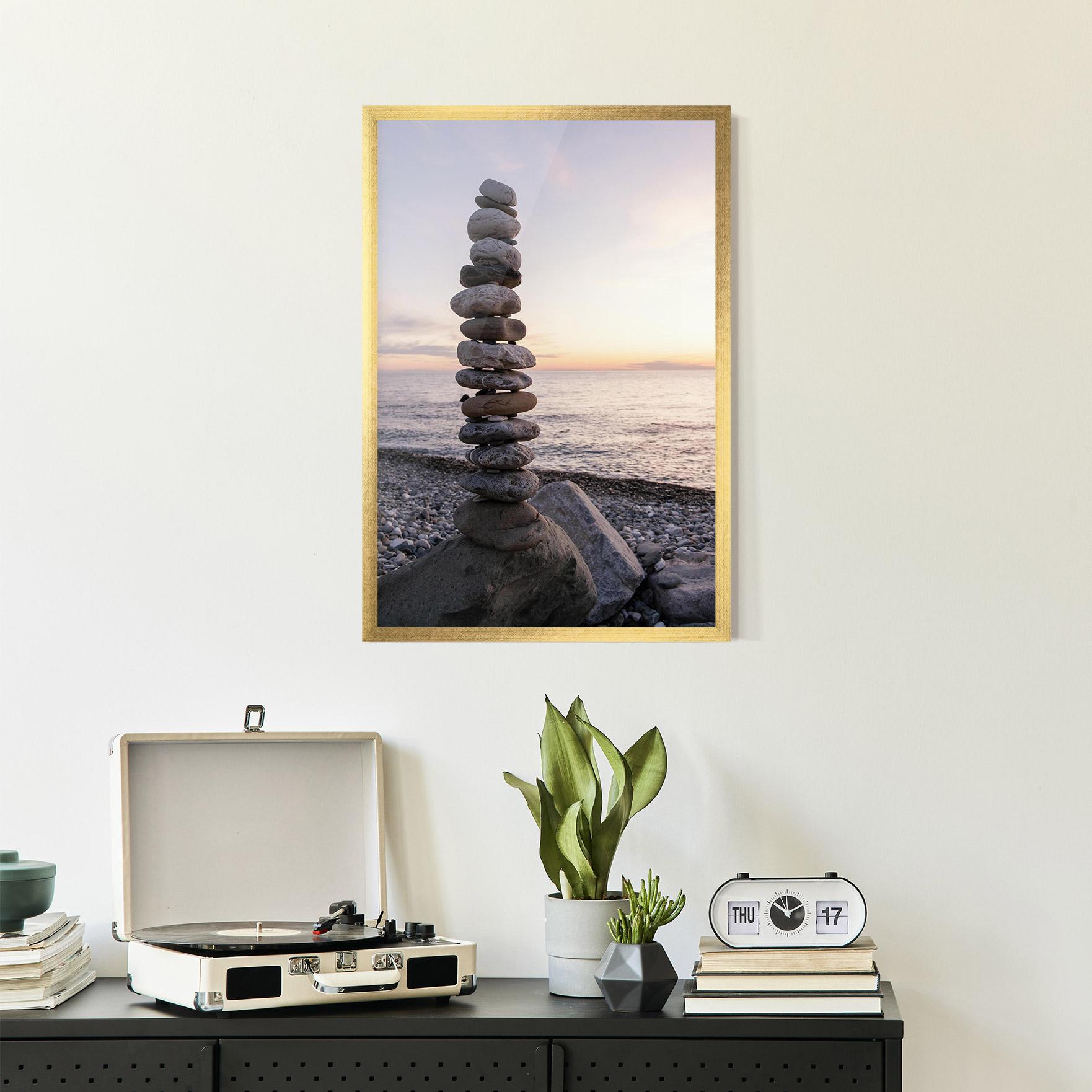 Poster Înrămat Pebbles Seaside mockup 2