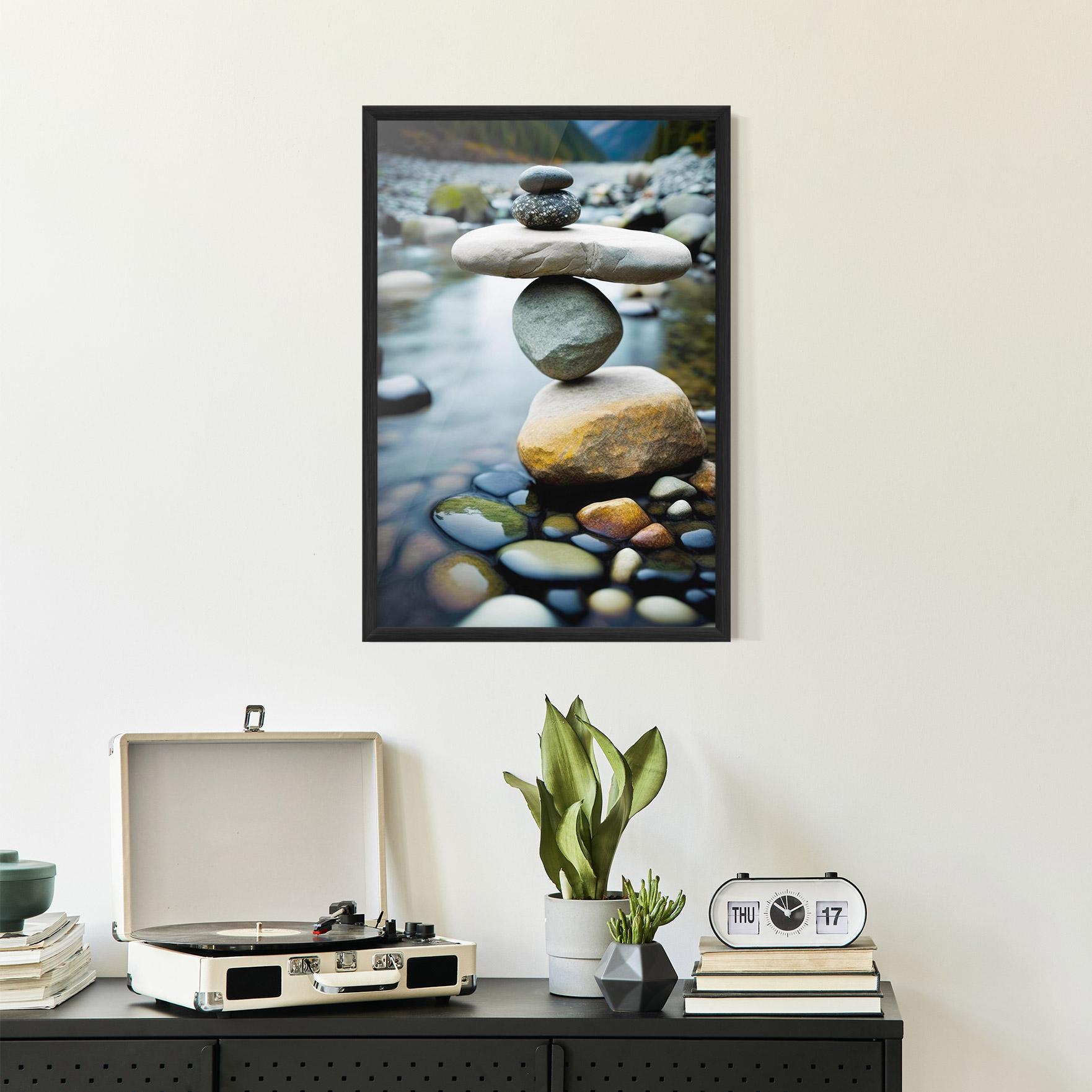 Poster Înrămat Balanced Rocks mockup 2