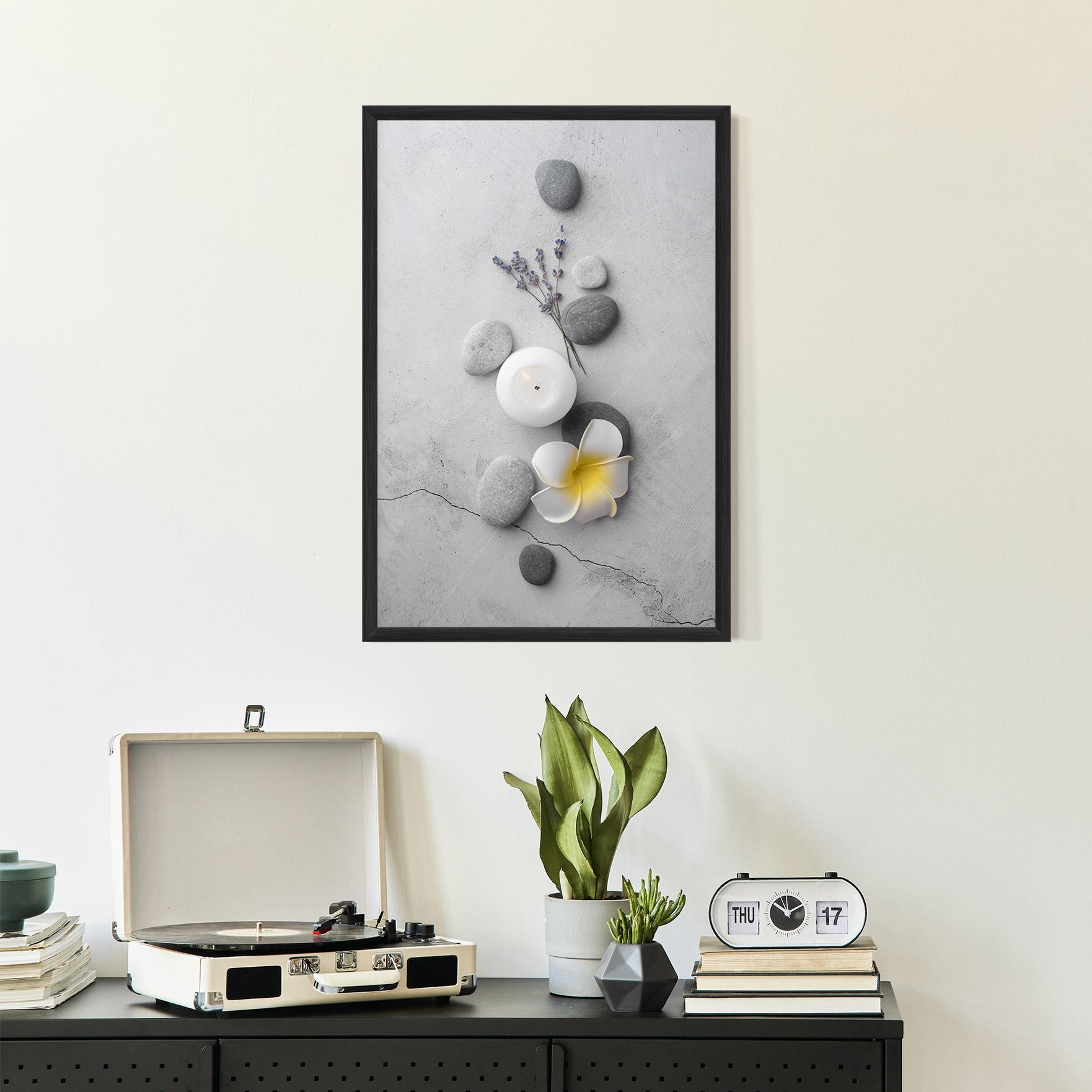 Poster Înrămat Feng Shui Stones mockup 2